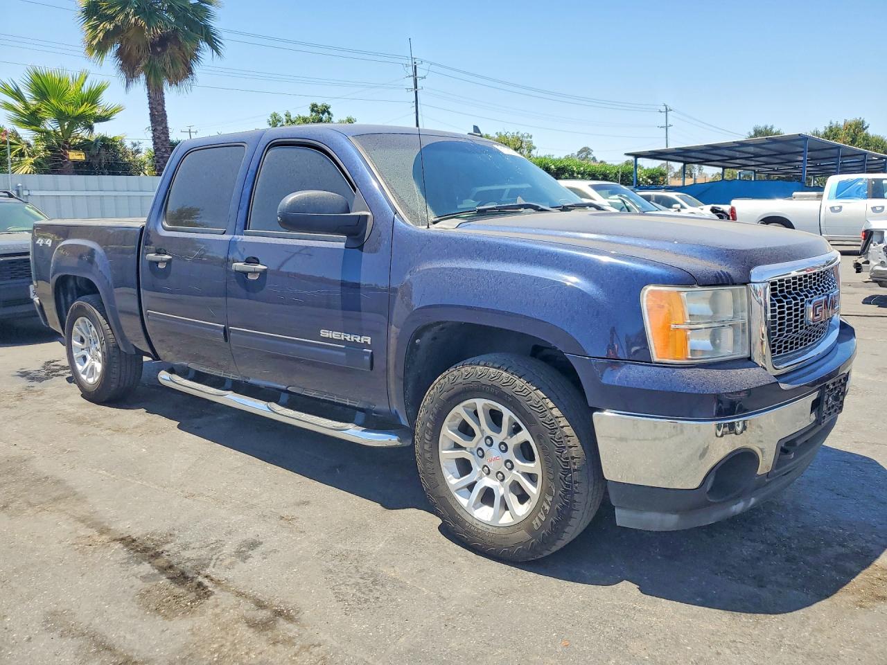2012 Gmc Sierra K1500 Sle Blue vin: 3GTP2VE71CG219819