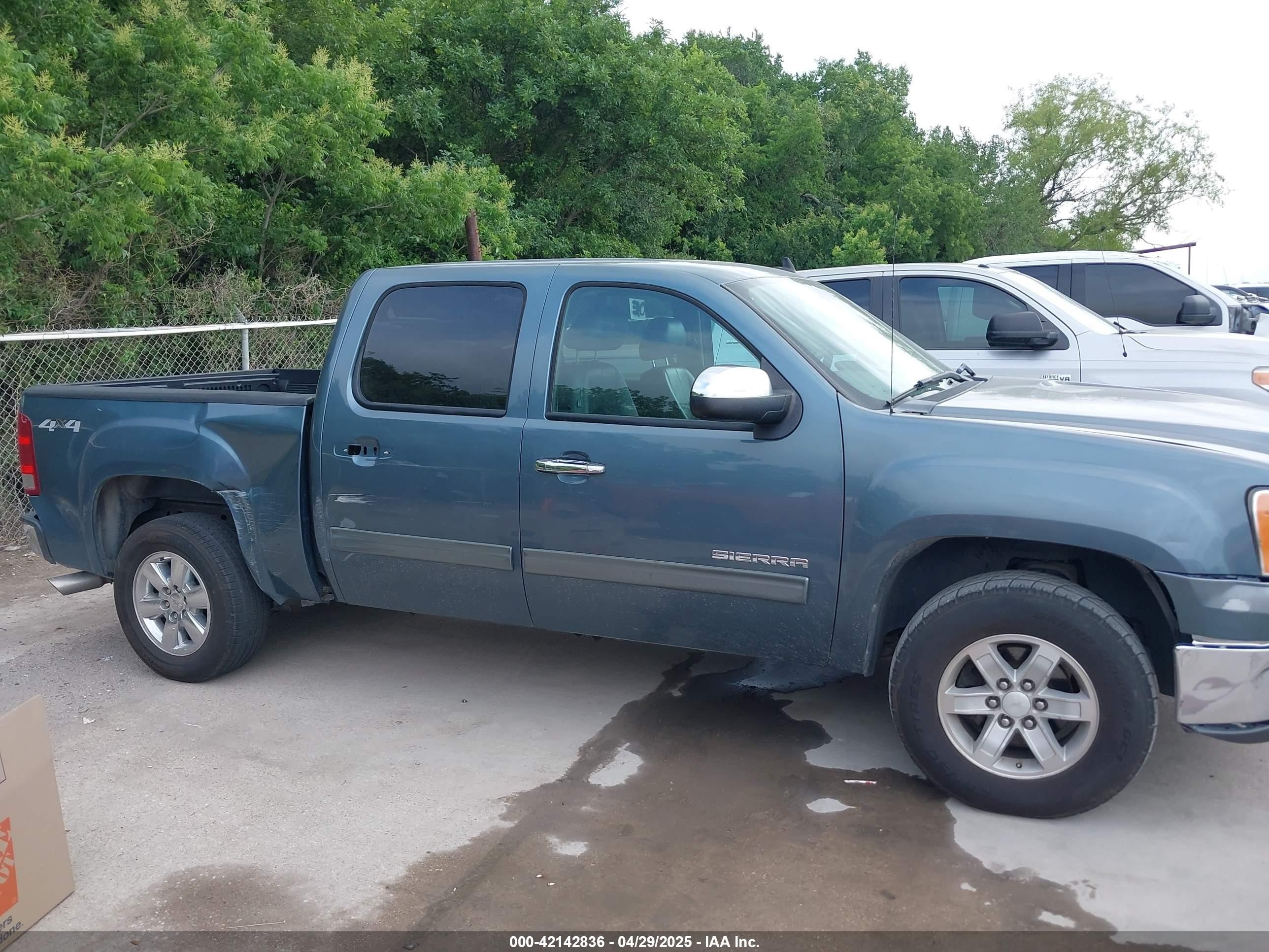 2012 Gmc Sierra 1500 Sle Синий vin: 3GTP2VE71CG260466
