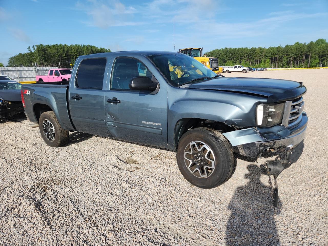2012 Gmc Sierra K1500 Sle Teal vin: 3GTP2VE71CG260466