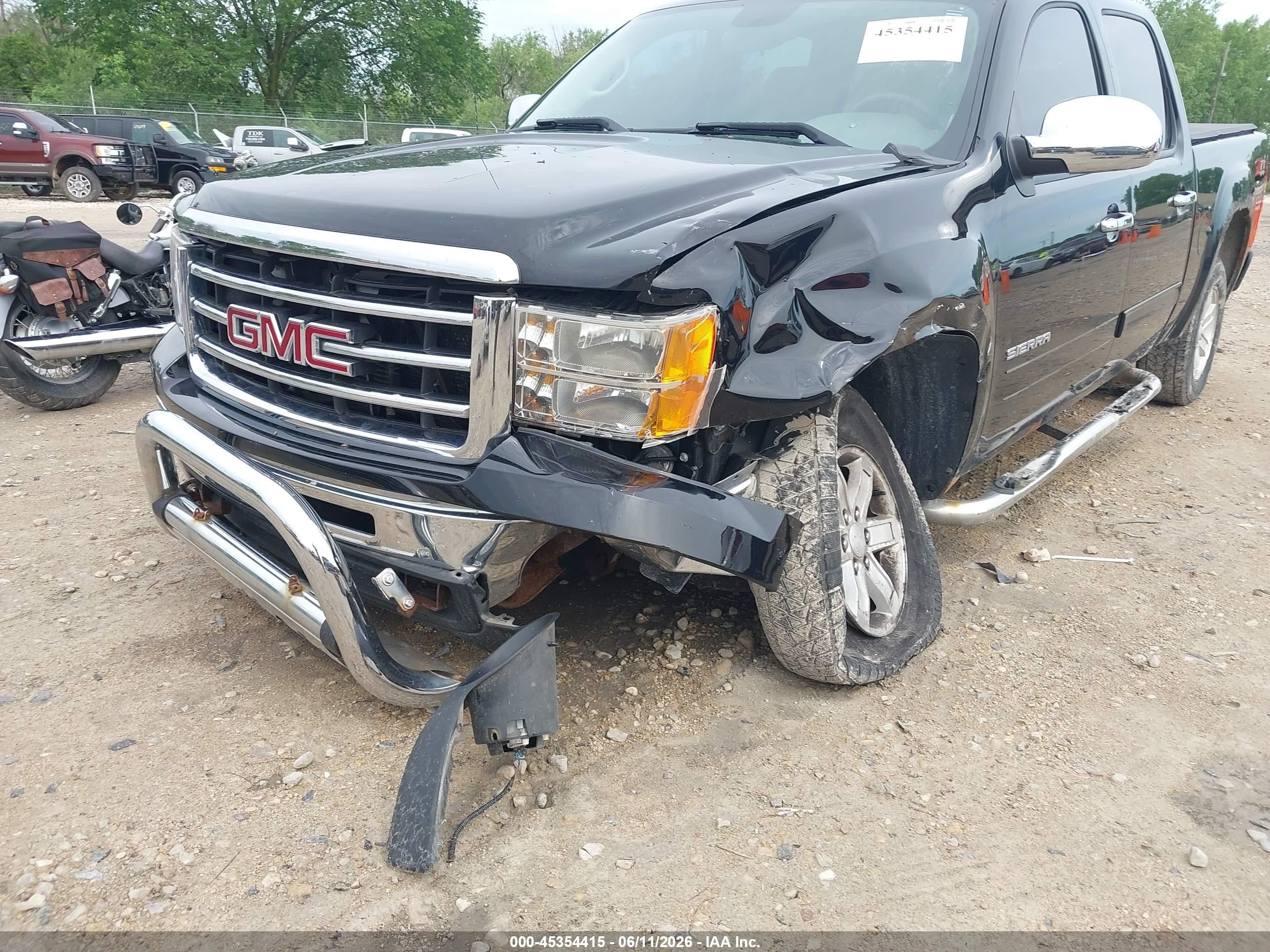 2012 Gmc Sierra 1500 Sle Black vin: 3GTP2VE71CG288347