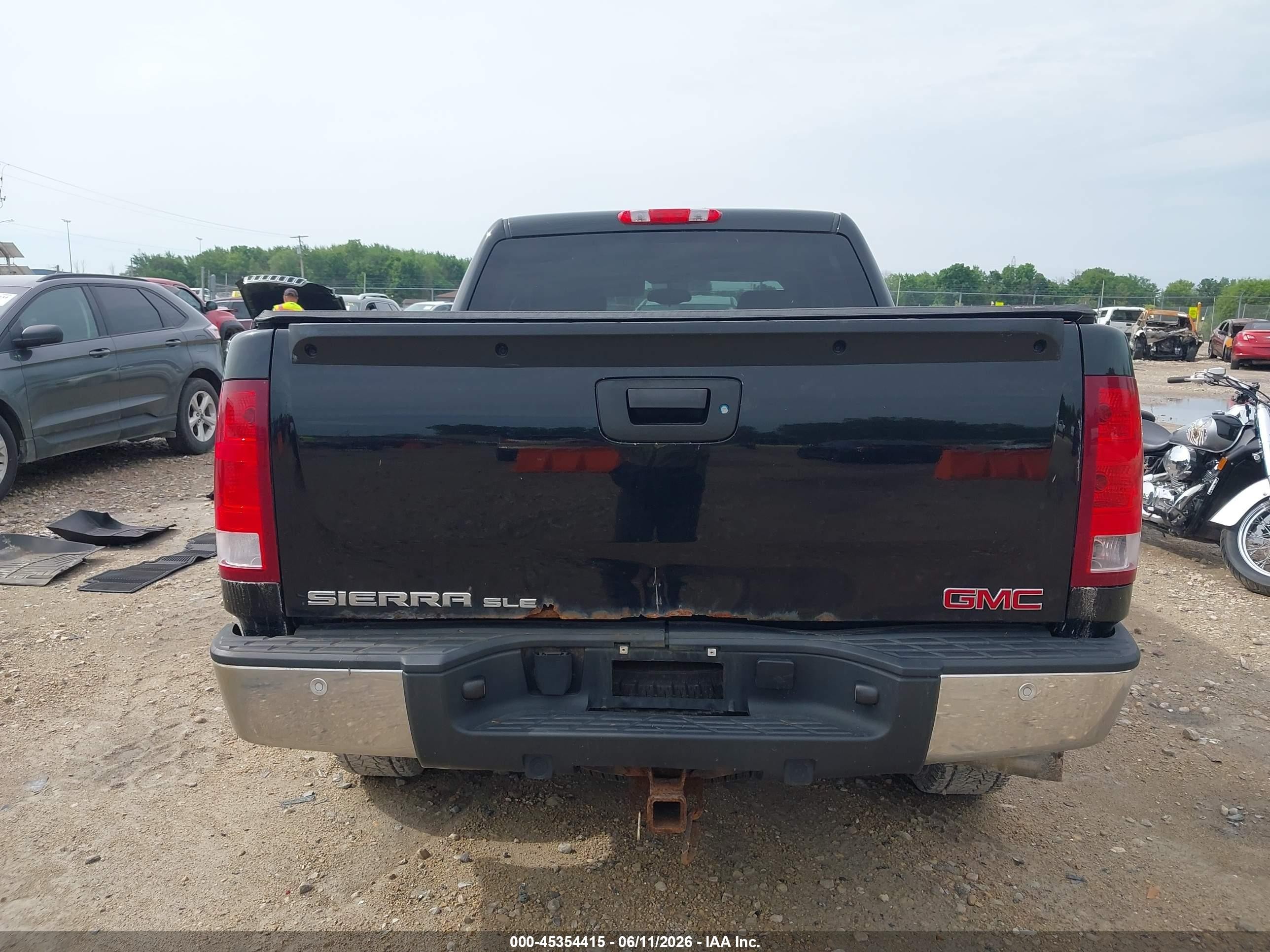 2012 Gmc Sierra 1500 Sle Black vin: 3GTP2VE71CG288347