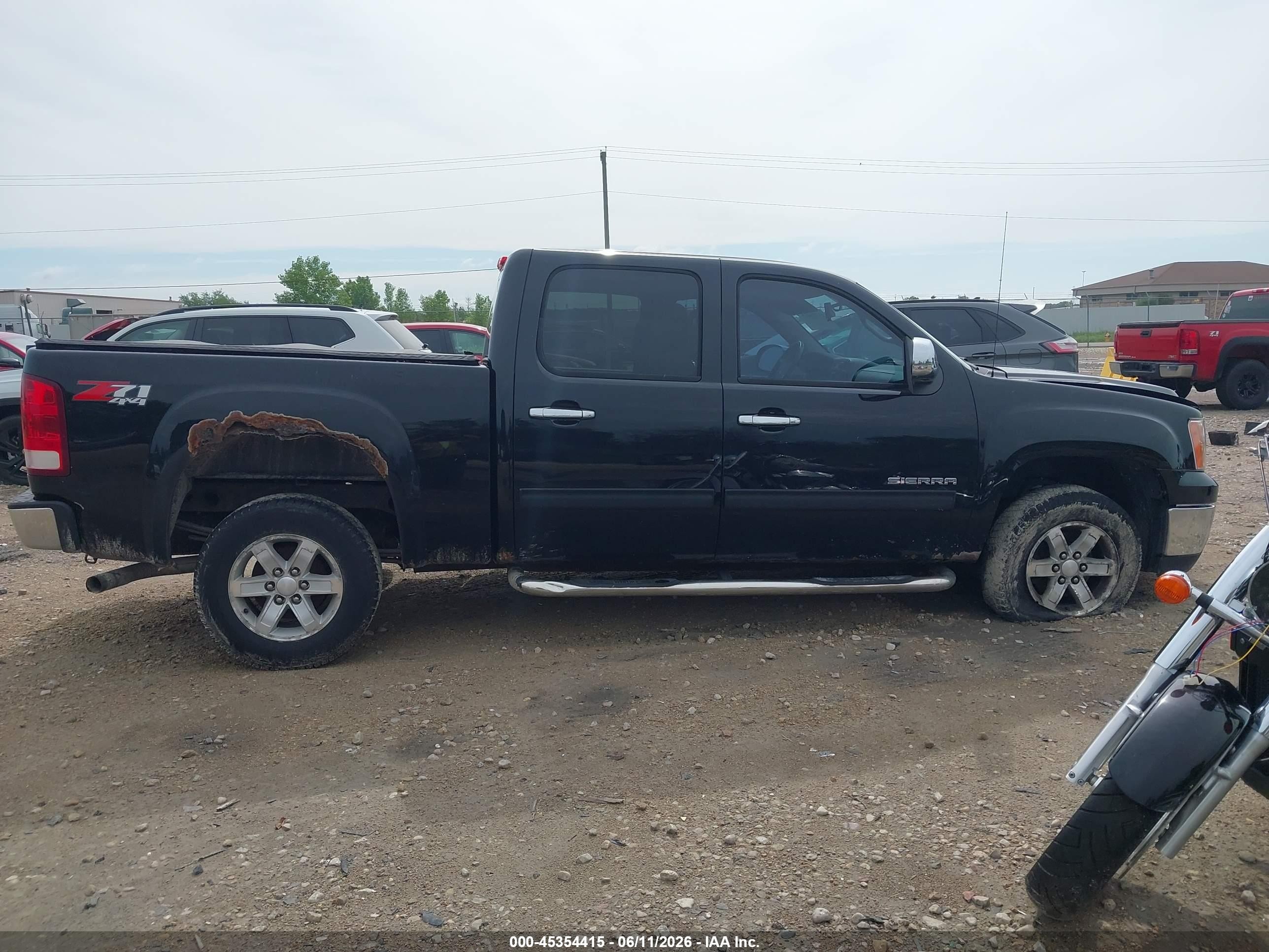 2012 Gmc Sierra 1500 Sle Black vin: 3GTP2VE71CG288347