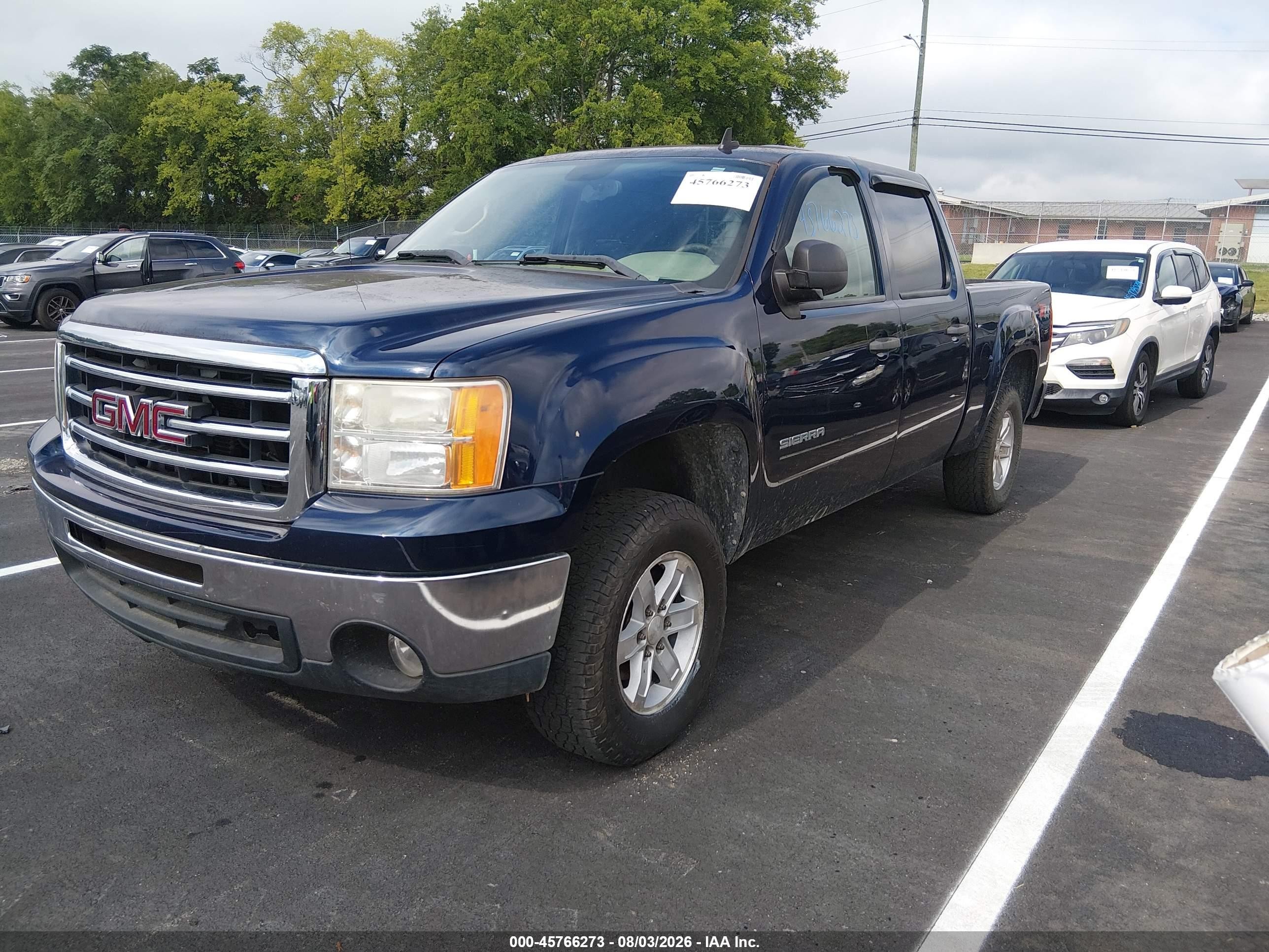 2012 Gmc Sierra 1500 Sle Blue vin: 3GTP2VE71CG296870