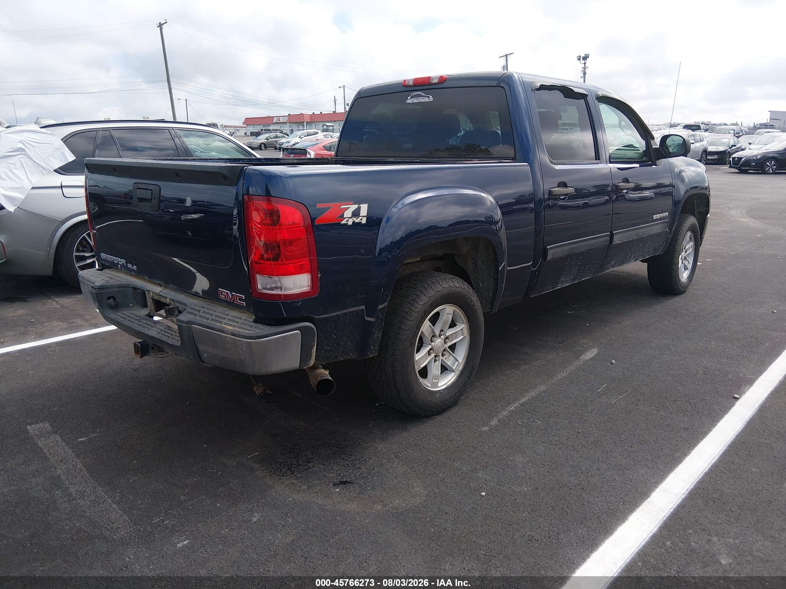 2012 Gmc Sierra 1500 Sle Blue vin: 3GTP2VE71CG296870