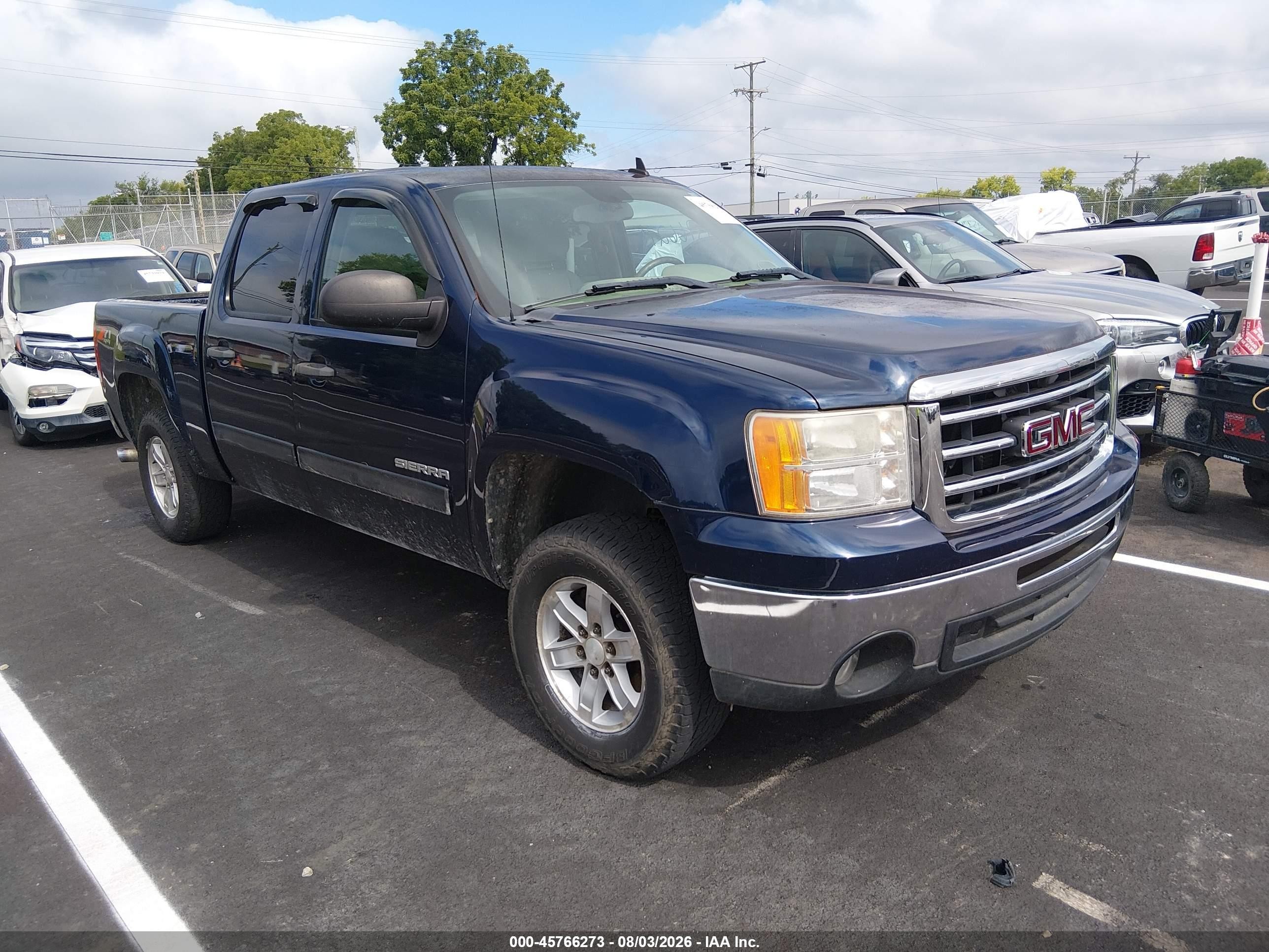 2012 Gmc Sierra 1500 Sle Blue vin: 3GTP2VE71CG296870