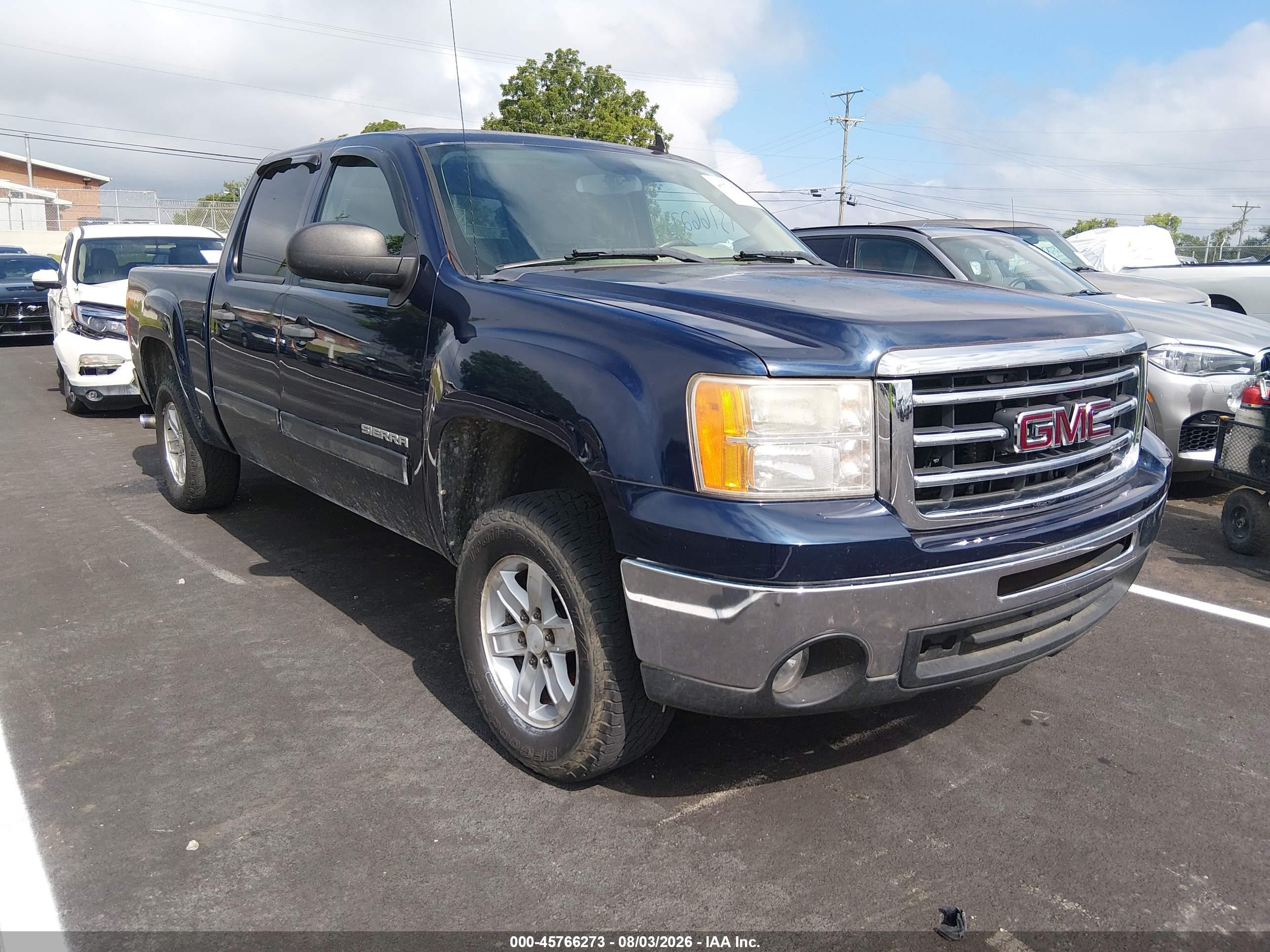 2012 Gmc Sierra 1500 Sle Blue vin: 3GTP2VE71CG296870