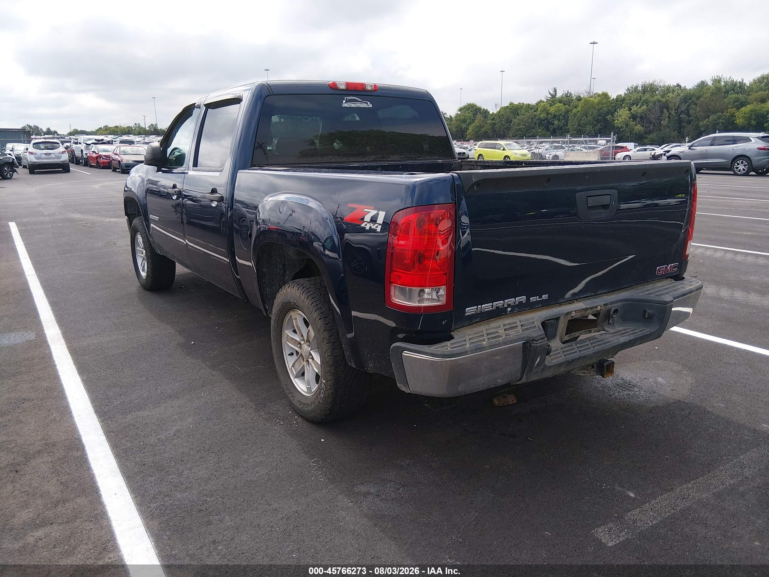2012 Gmc Sierra 1500 Sle Blue vin: 3GTP2VE71CG296870