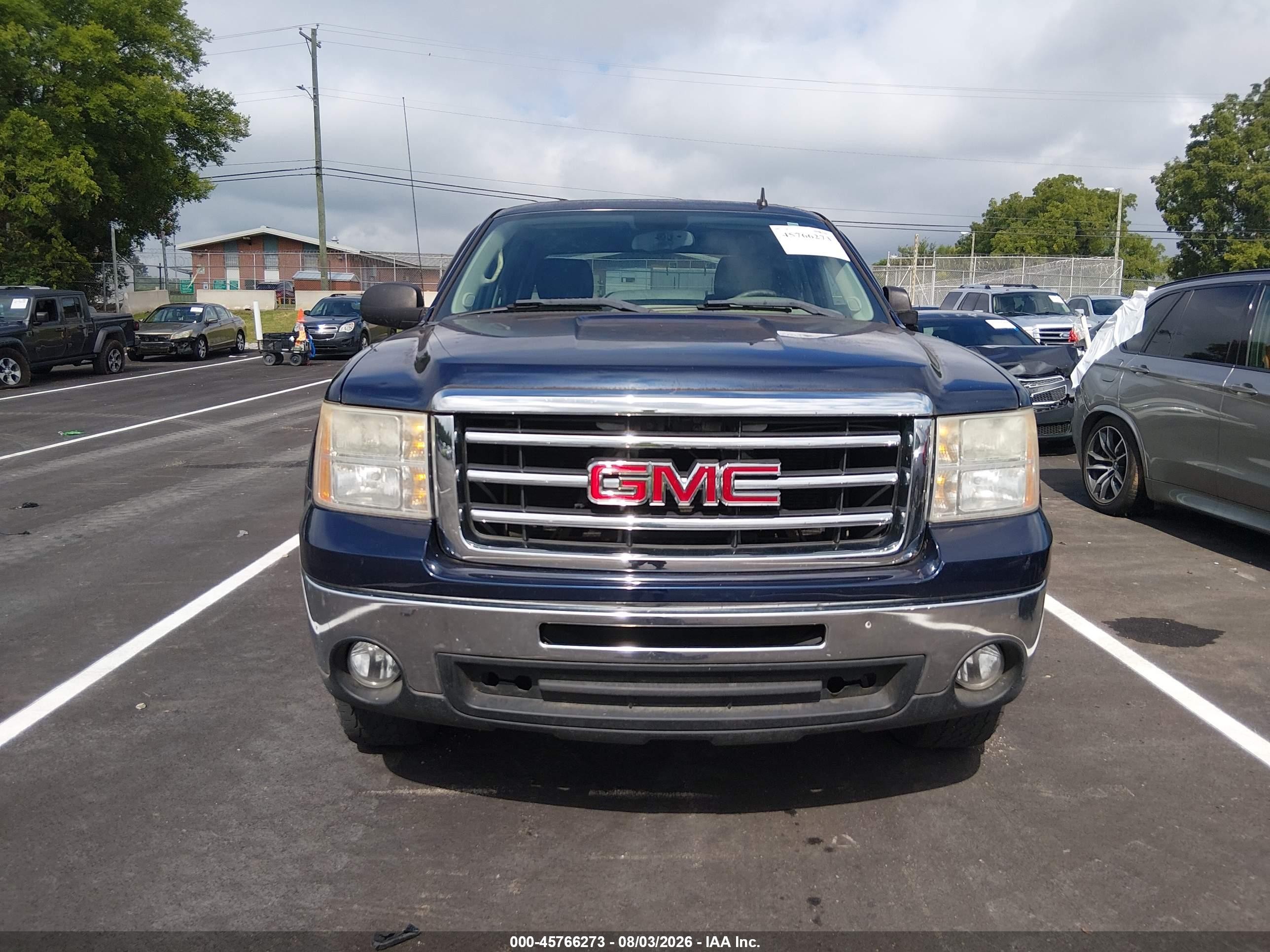 2012 Gmc Sierra 1500 Sle Blue vin: 3GTP2VE71CG296870
