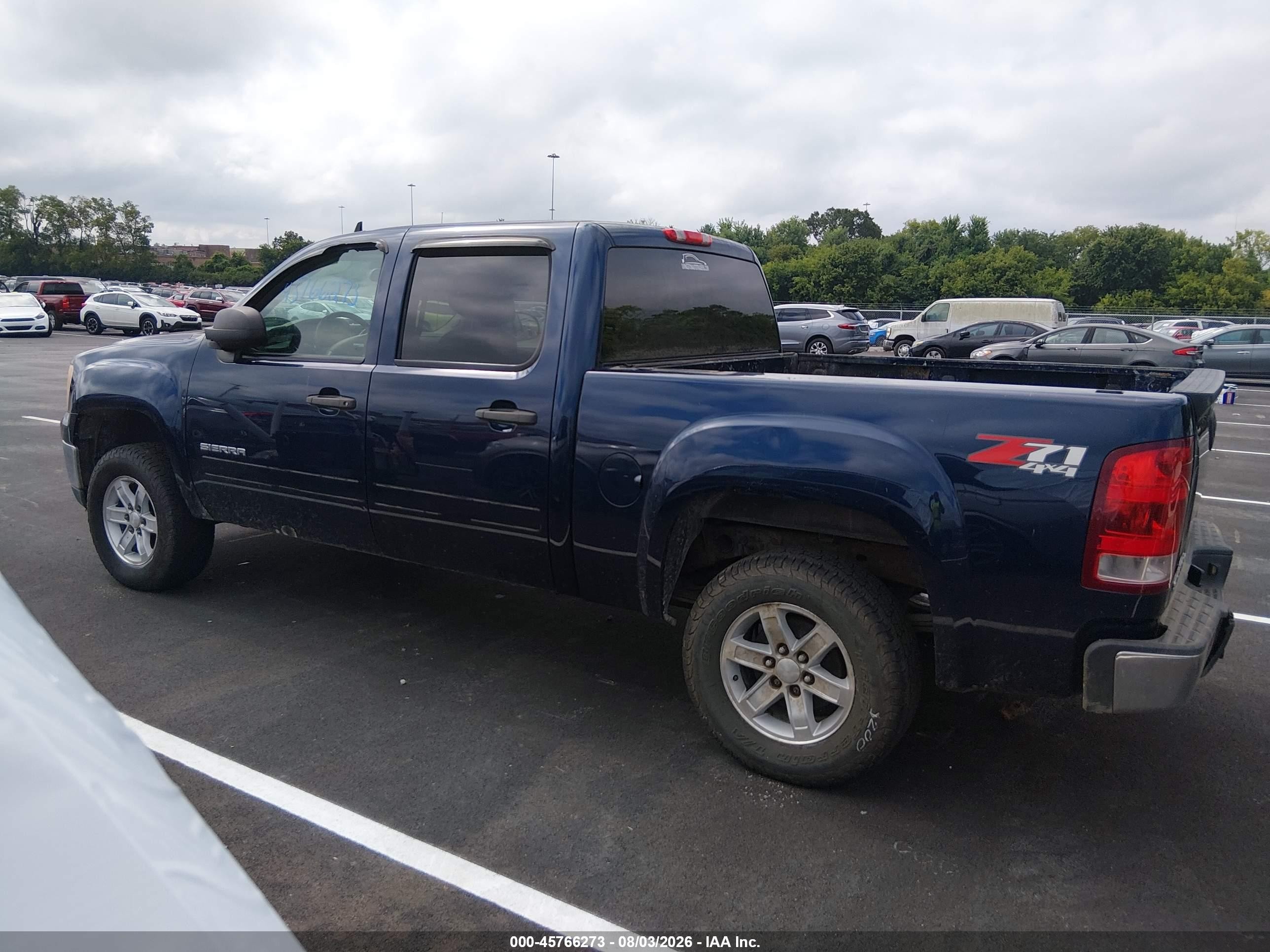 2012 Gmc Sierra 1500 Sle Blue vin: 3GTP2VE71CG296870