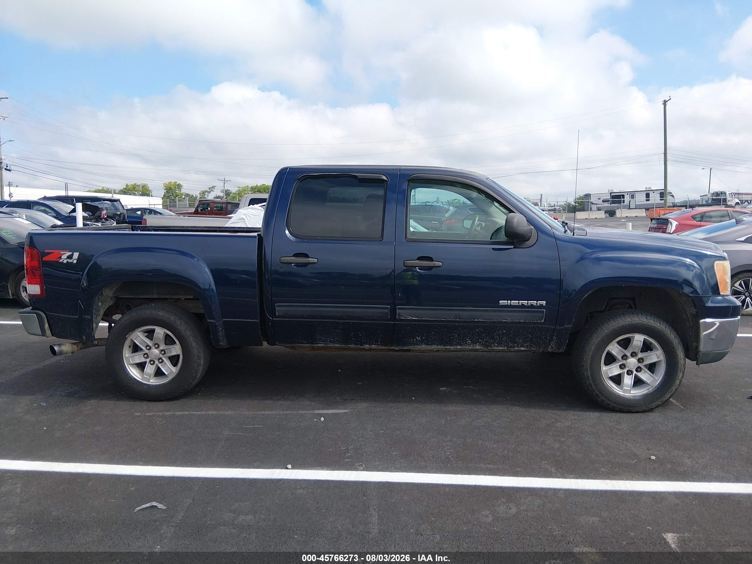 2012 Gmc Sierra 1500 Sle Blue vin: 3GTP2VE71CG296870