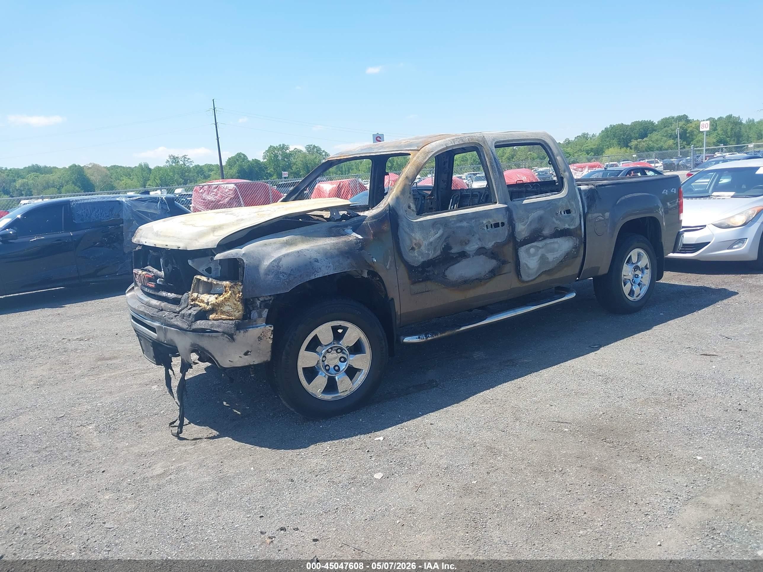 2013 Gmc Sierra 1500 Sle Gray vin: 3GTP2VE71DG119902