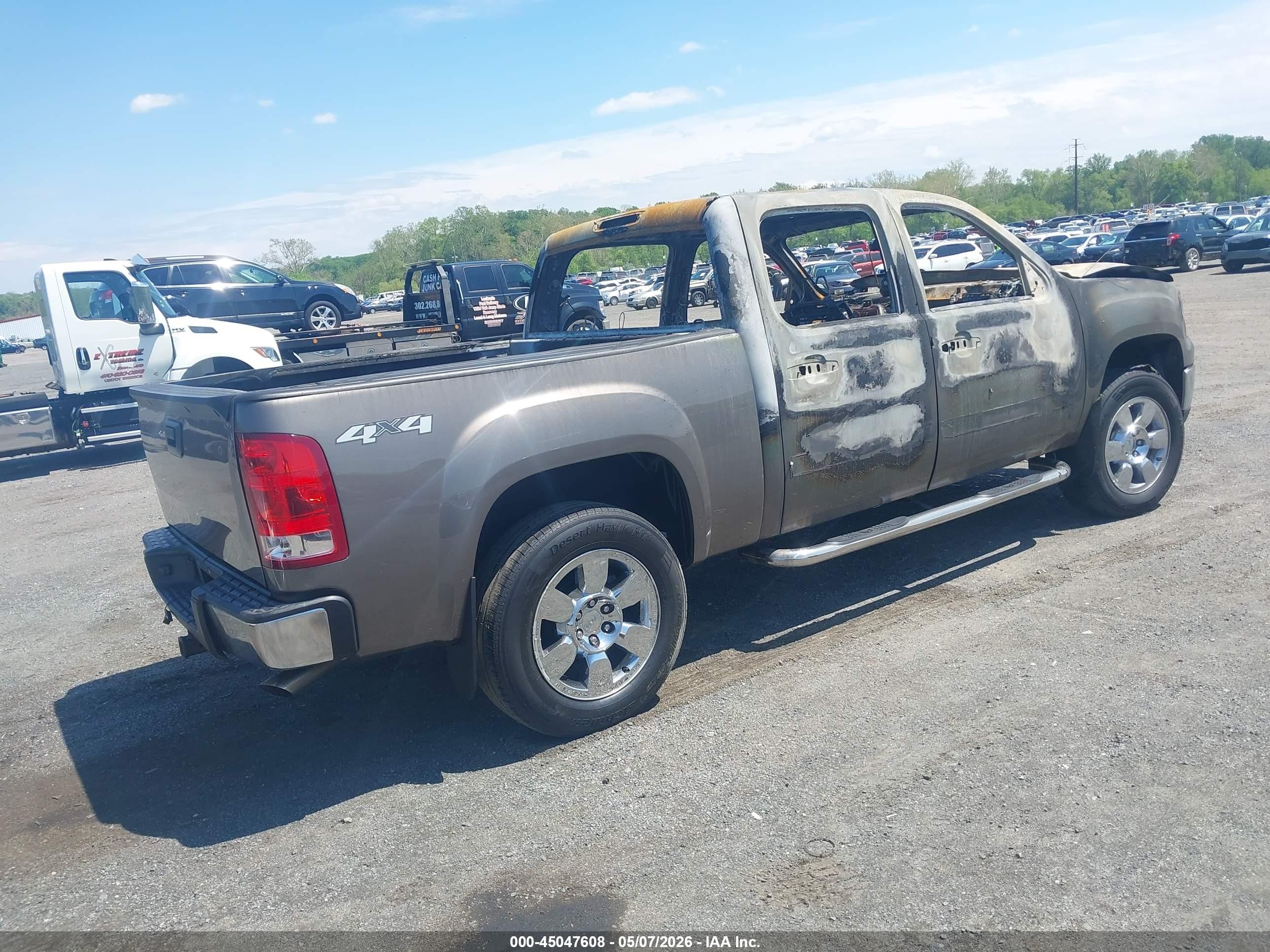 2013 Gmc Sierra 1500 Sle Gray vin: 3GTP2VE71DG119902