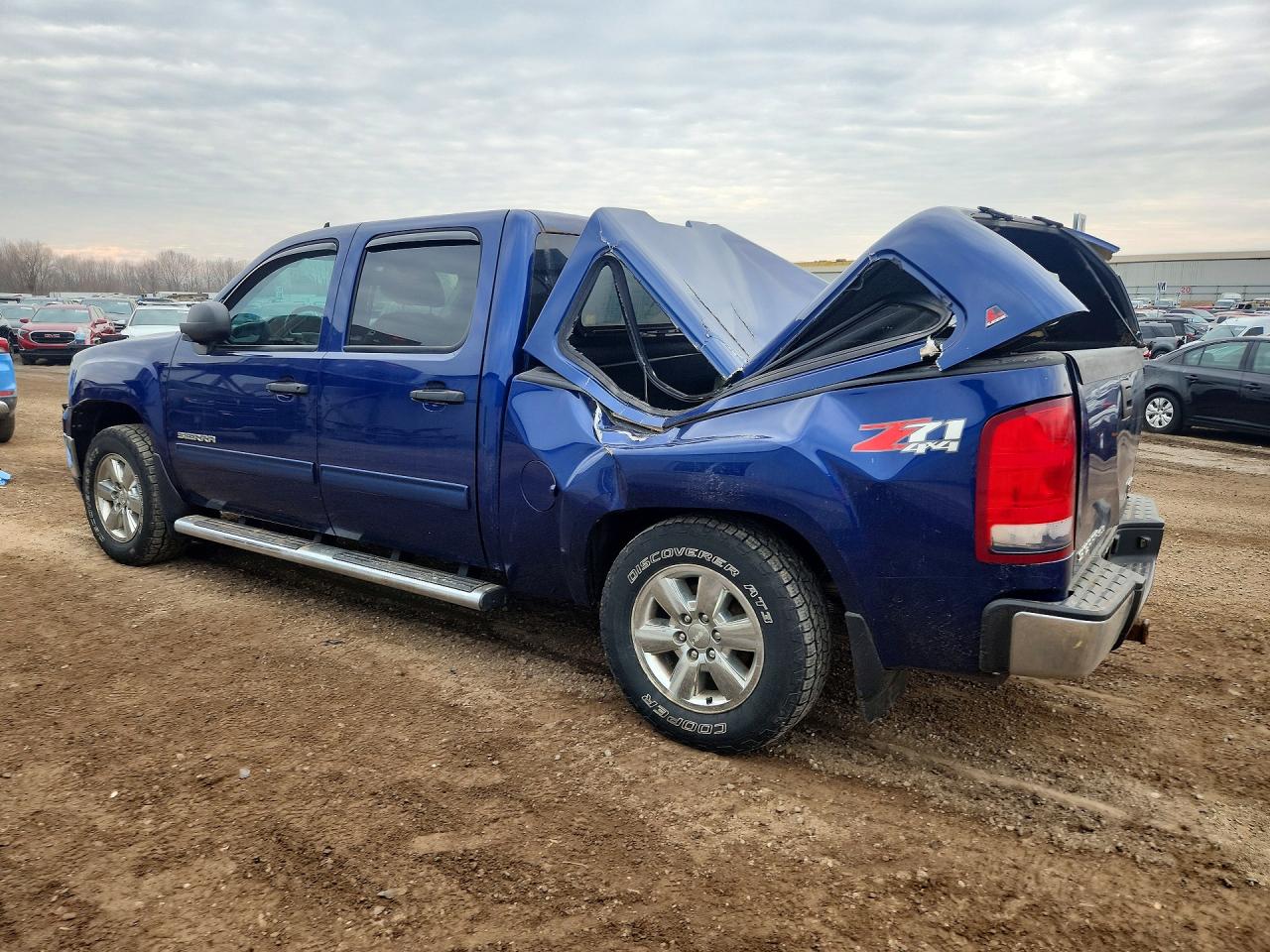 2013 Gmc Sierra K1500 Sle Синий vin: 3GTP2VE71DG183311