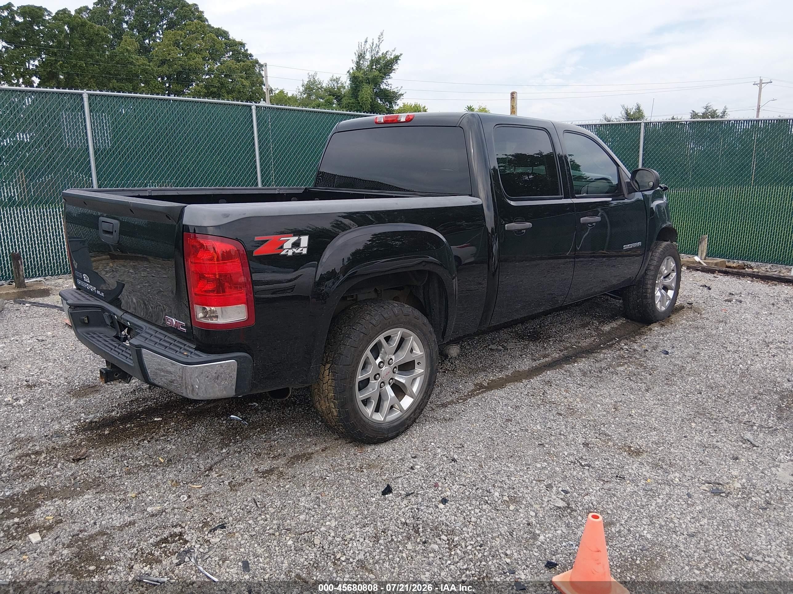 2012 Gmc Sierra 1500 Sle Черный vin: 3GTP2VE72CG115677