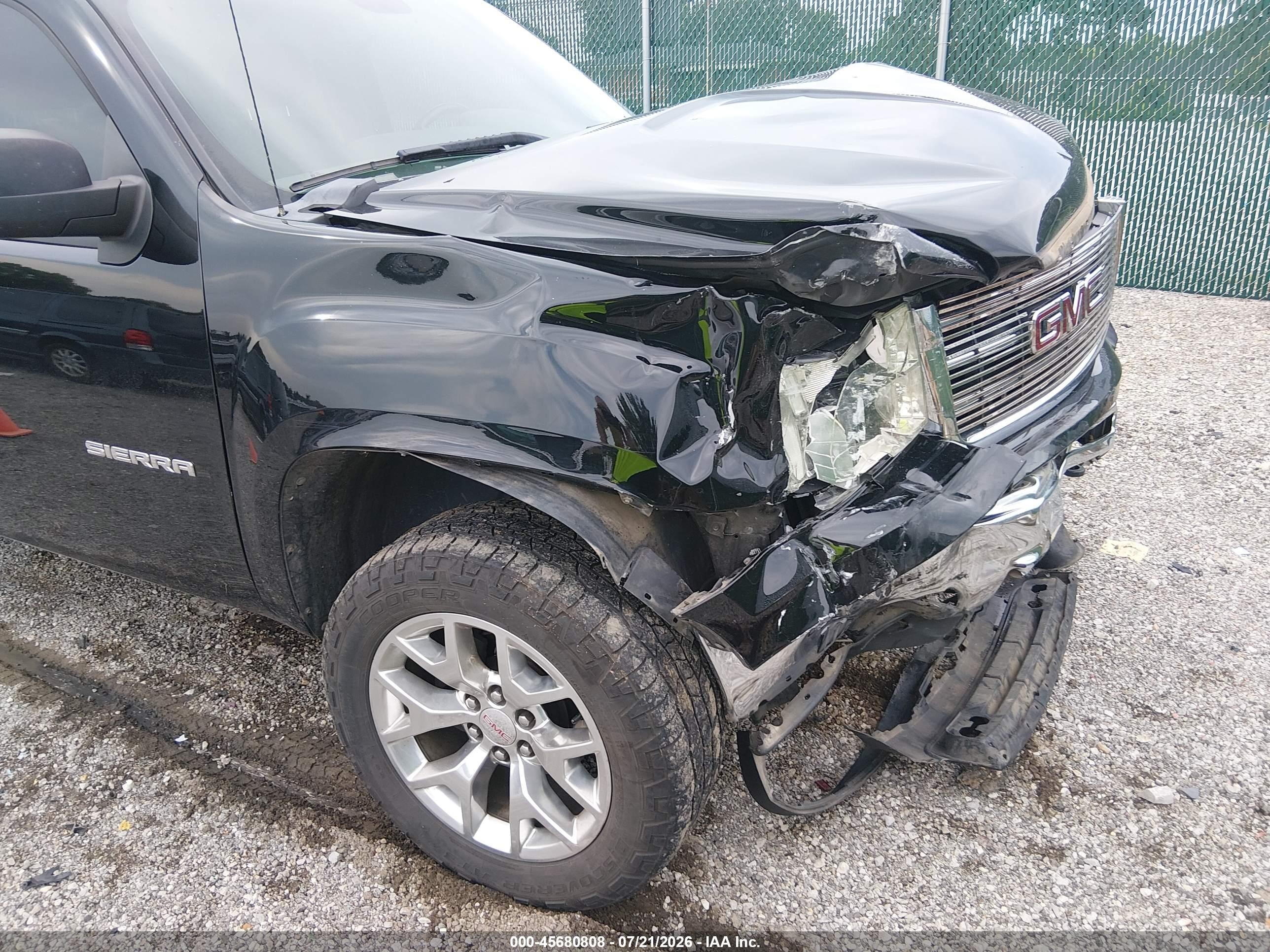 2012 Gmc Sierra 1500 Sle Черный vin: 3GTP2VE72CG115677