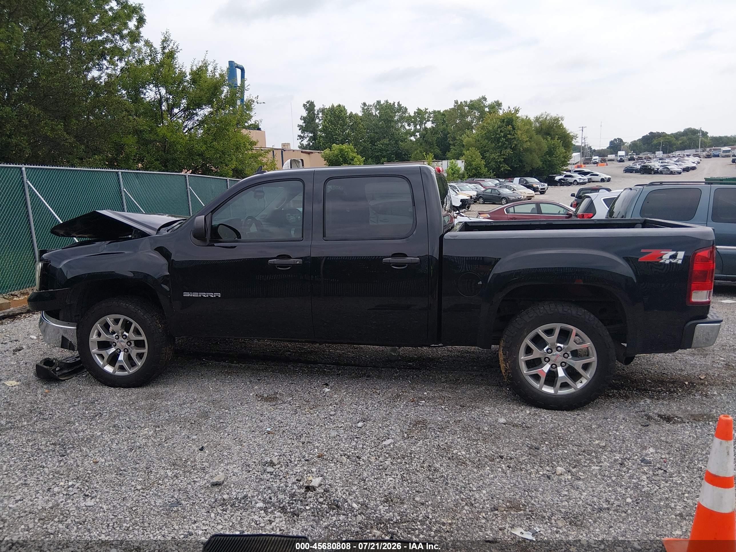 2012 Gmc Sierra 1500 Sle Черный vin: 3GTP2VE72CG115677