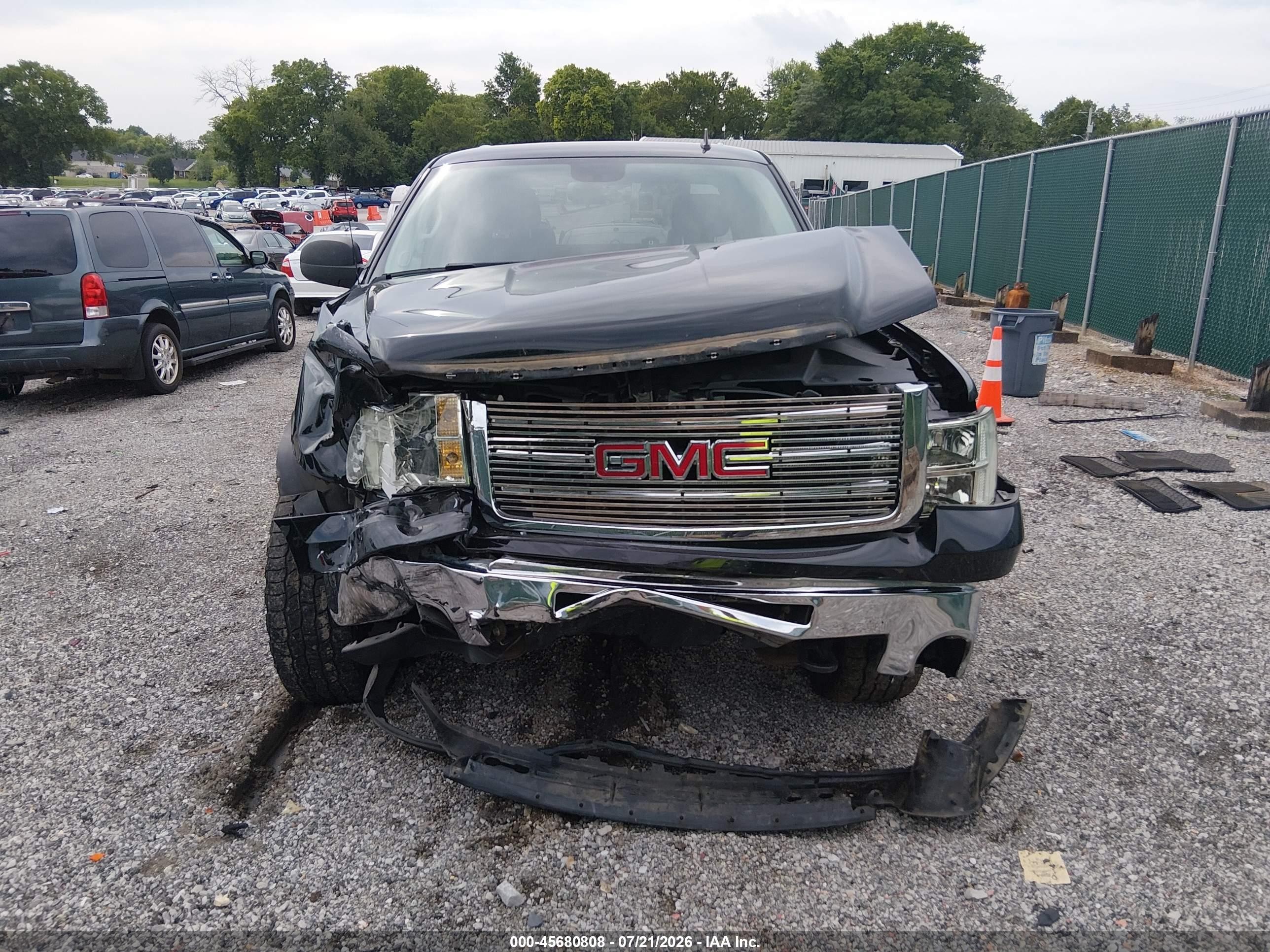 2012 Gmc Sierra 1500 Sle Черный vin: 3GTP2VE72CG115677