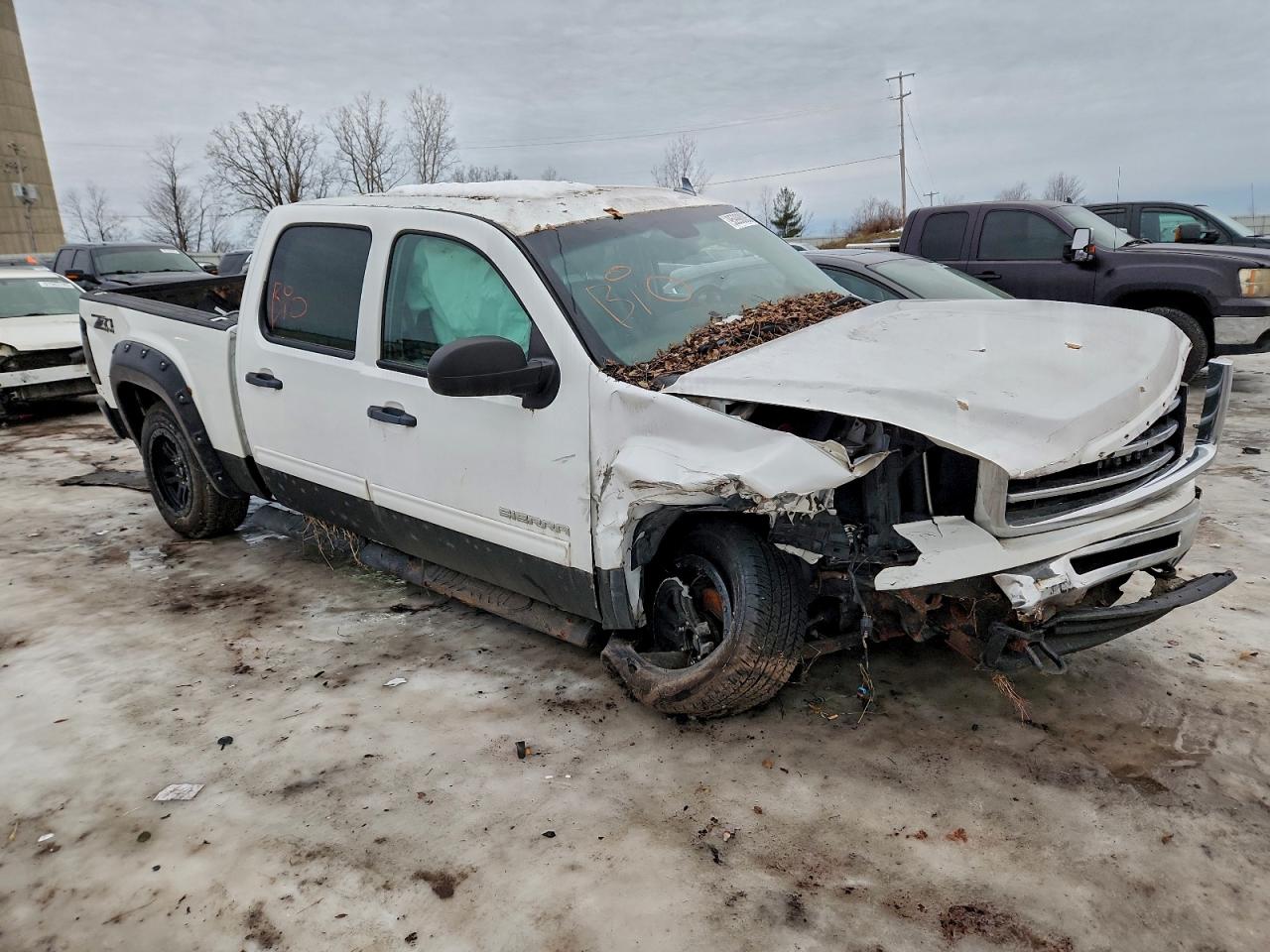 2012 Gmc Sierra K1500 Sle White vin: 3GTP2VE72CG117283
