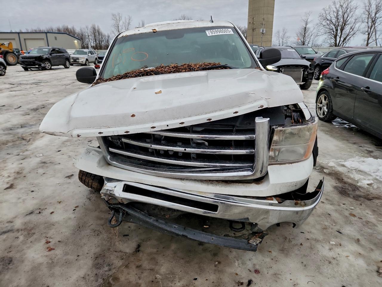 2012 Gmc Sierra K1500 Sle White vin: 3GTP2VE72CG117283