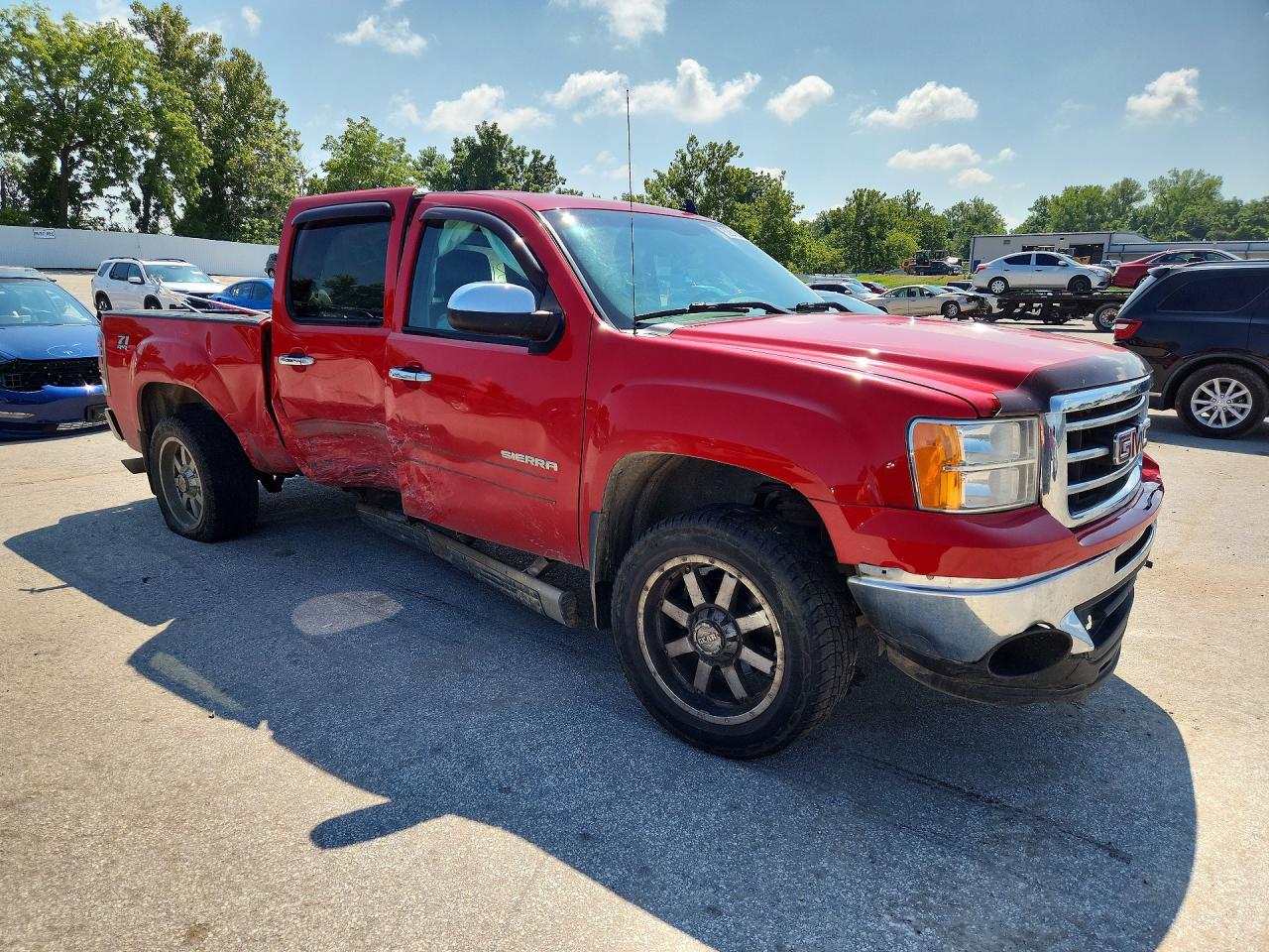 2012 Gmc Sierra K1500 Sle Red vin: 3GTP2VE72CG281570