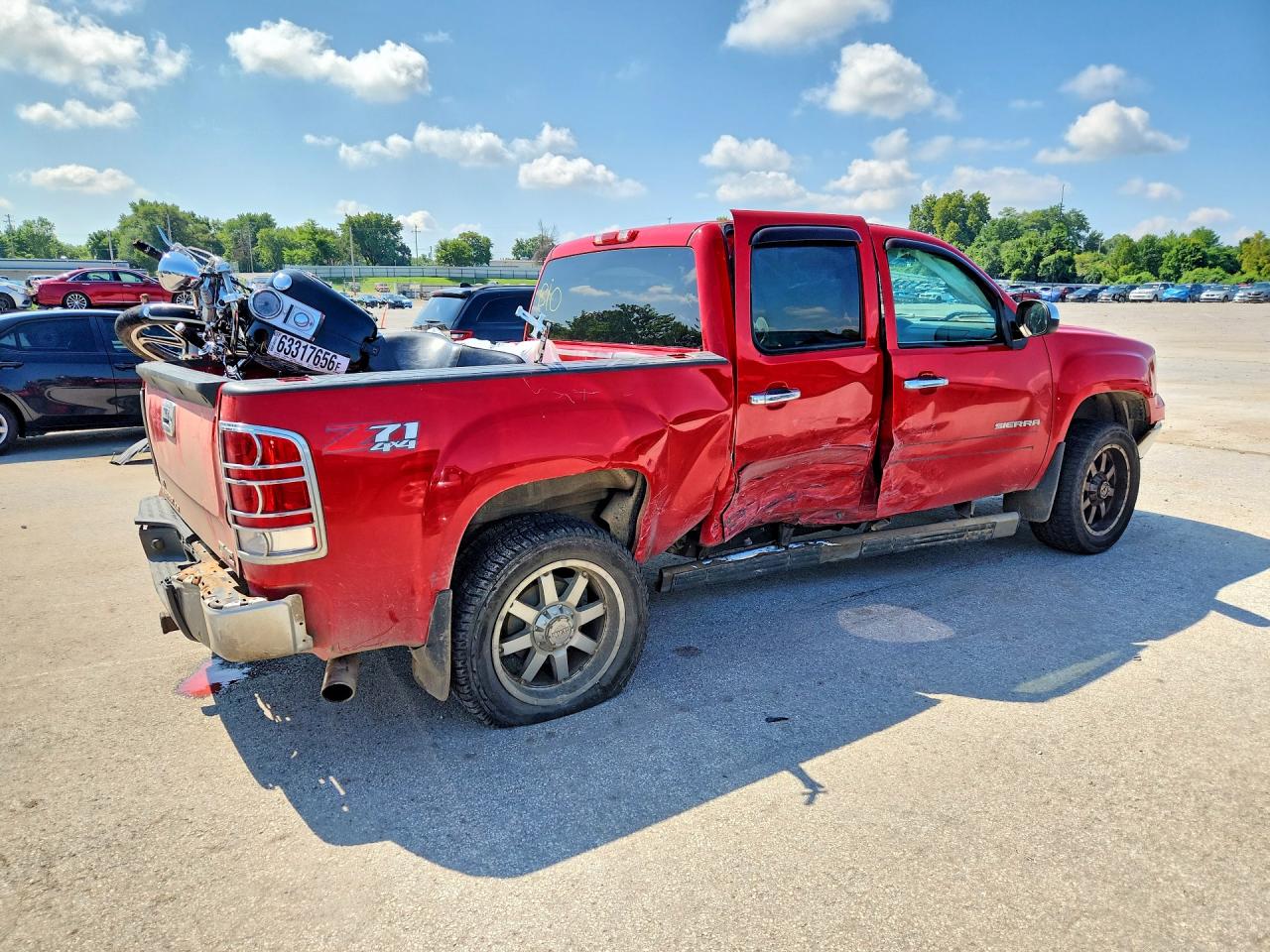 2012 Gmc Sierra K1500 Sle Red vin: 3GTP2VE72CG281570