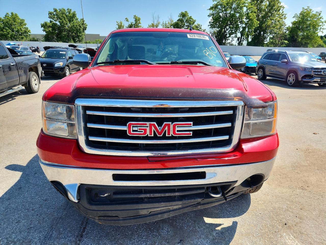 2012 Gmc Sierra K1500 Sle Red vin: 3GTP2VE72CG281570