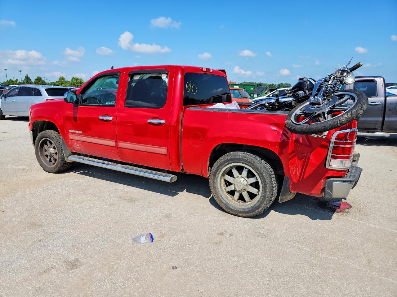 2012 Gmc Sierra K1500 Sle Red vin: 3GTP2VE72CG281570