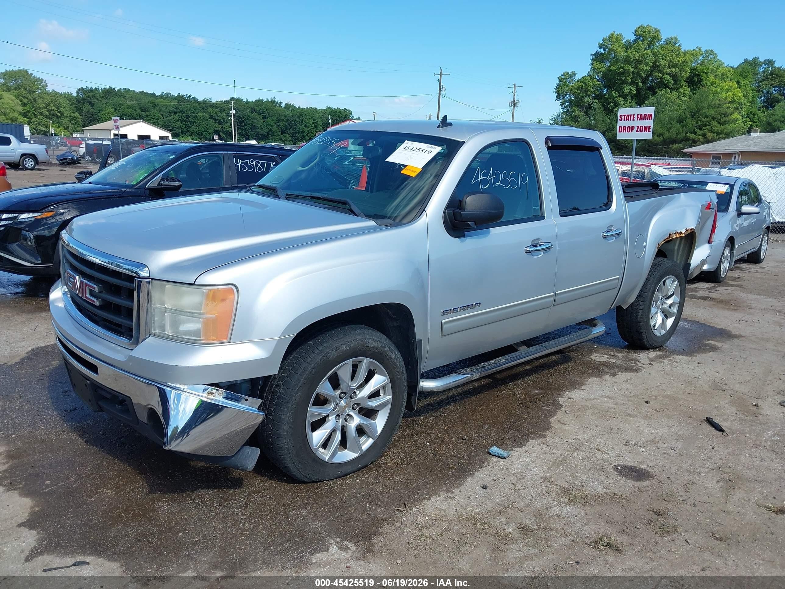 2012 Gmc Sierra 1500 Sle Silver vin: 3GTP2VE72CG286588