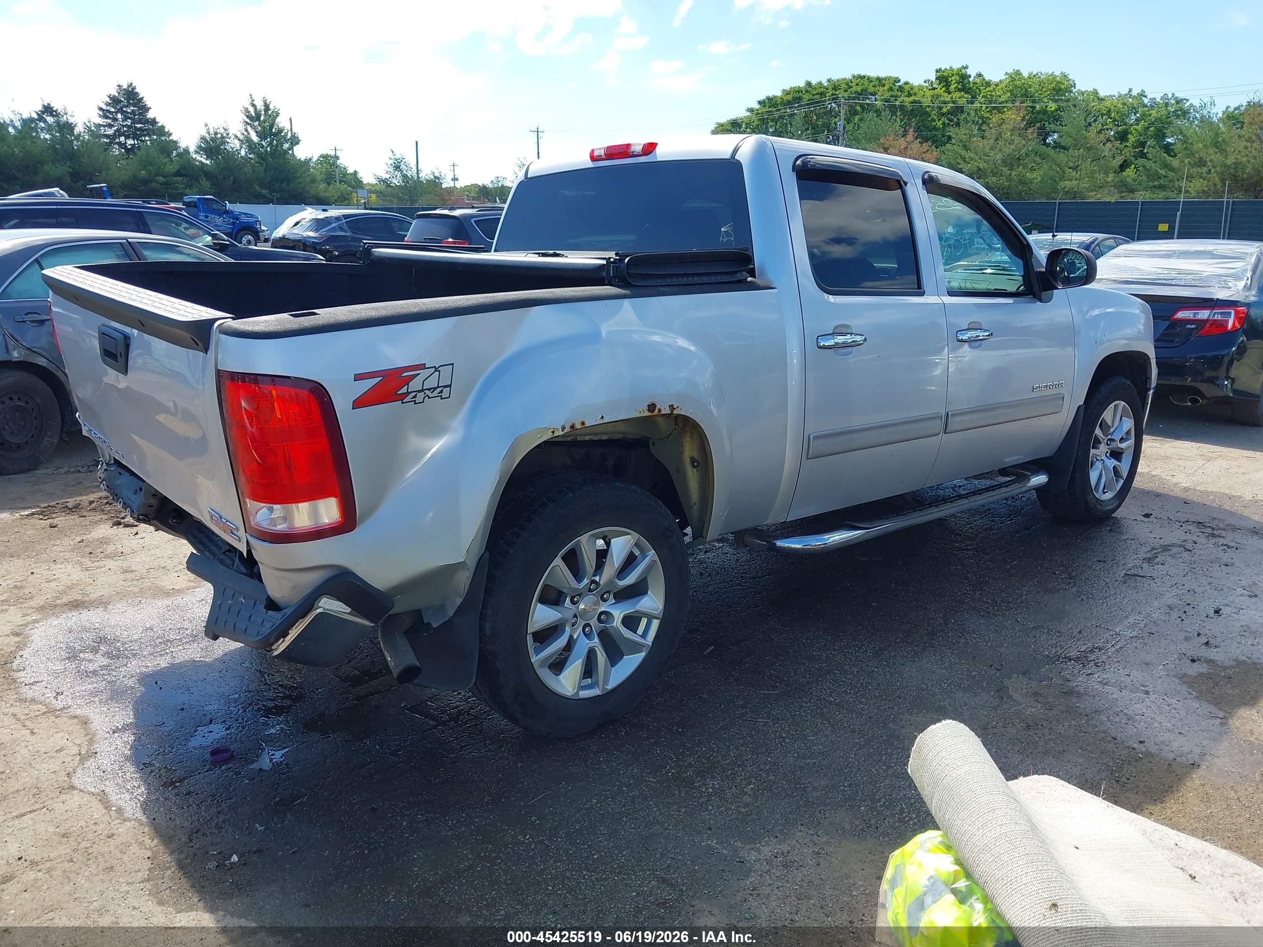 2012 Gmc Sierra 1500 Sle Silver vin: 3GTP2VE72CG286588