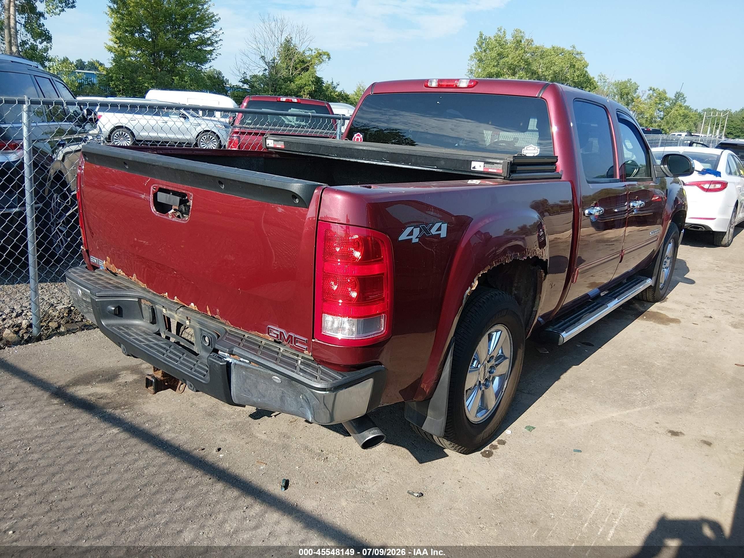 2013 Gmc Sierra 1500 Sle Red vin: 3GTP2VE72DG118662