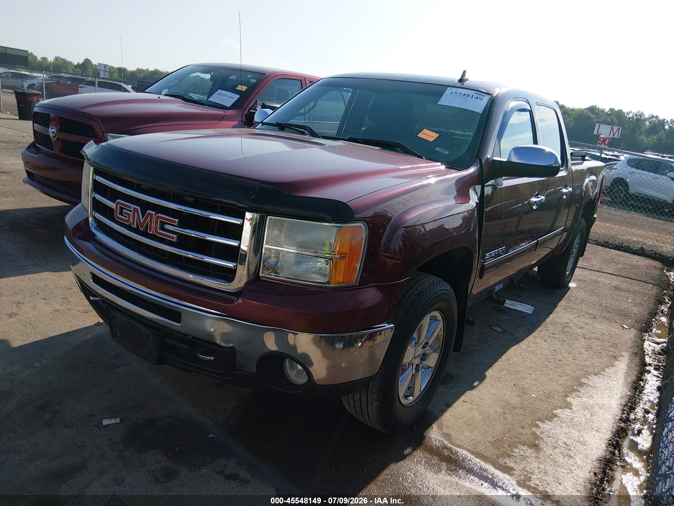 2013 Gmc Sierra 1500 Sle Red vin: 3GTP2VE72DG118662