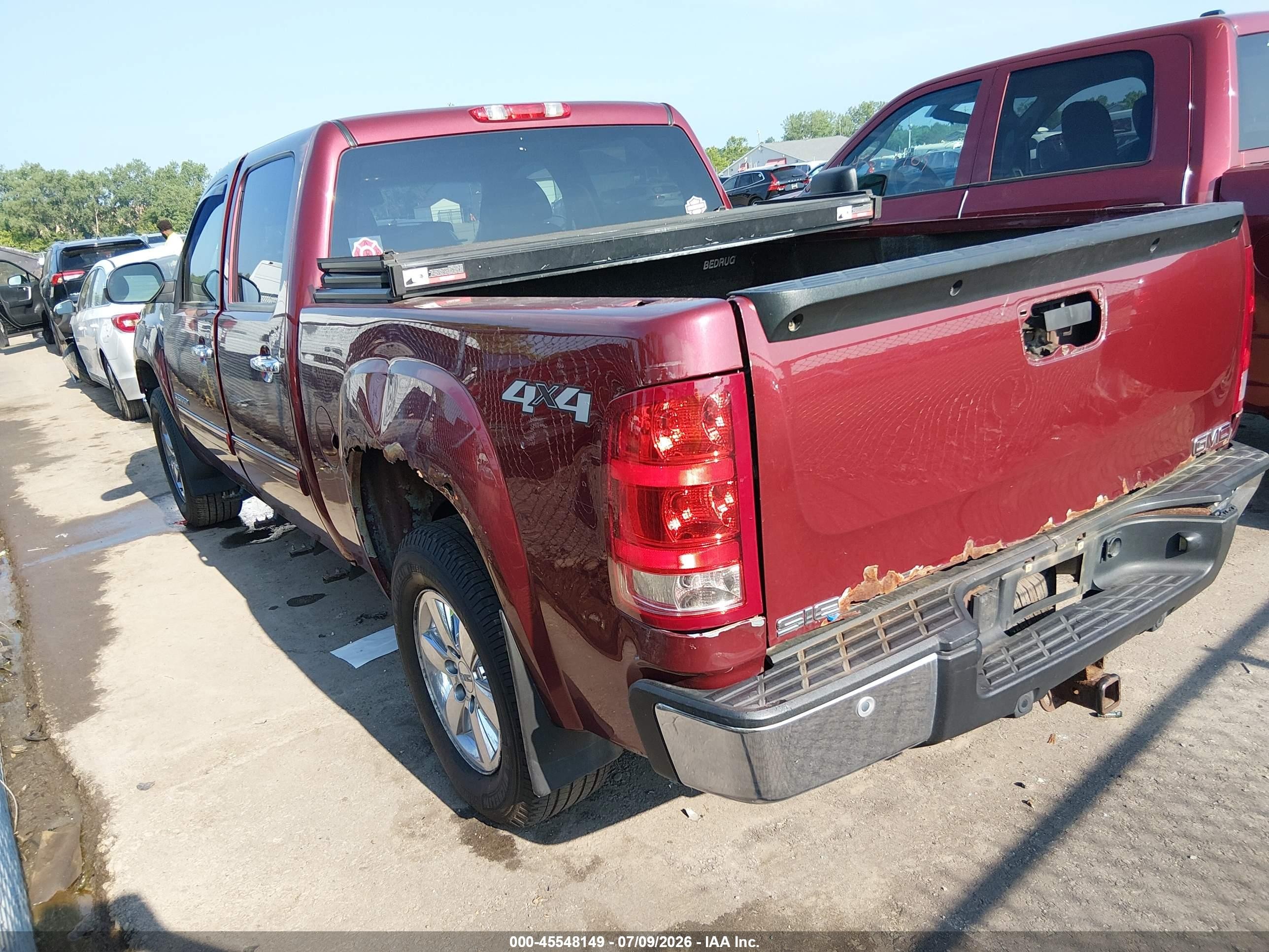 2013 Gmc Sierra 1500 Sle Red vin: 3GTP2VE72DG118662