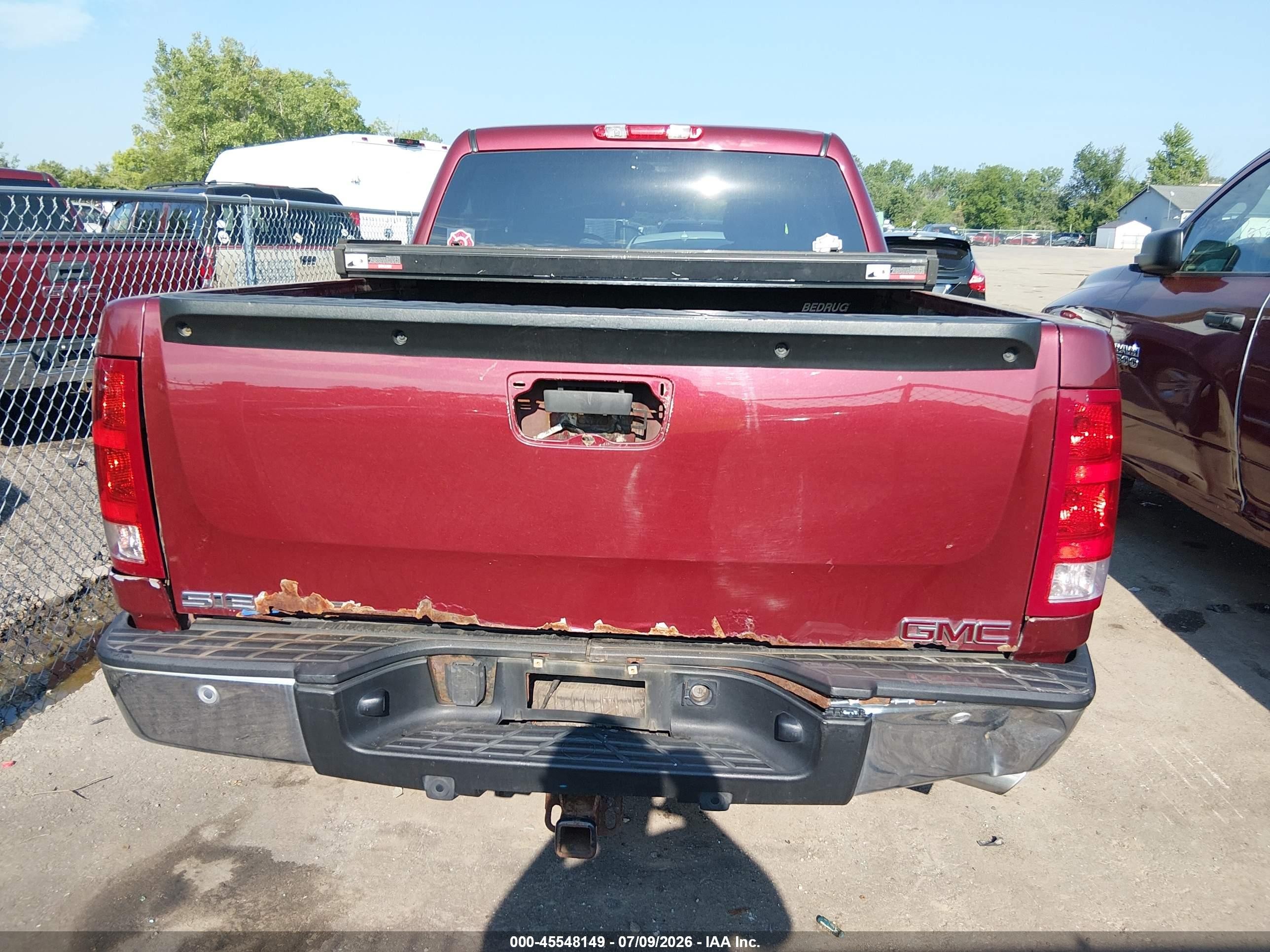 2013 Gmc Sierra 1500 Sle Red vin: 3GTP2VE72DG118662