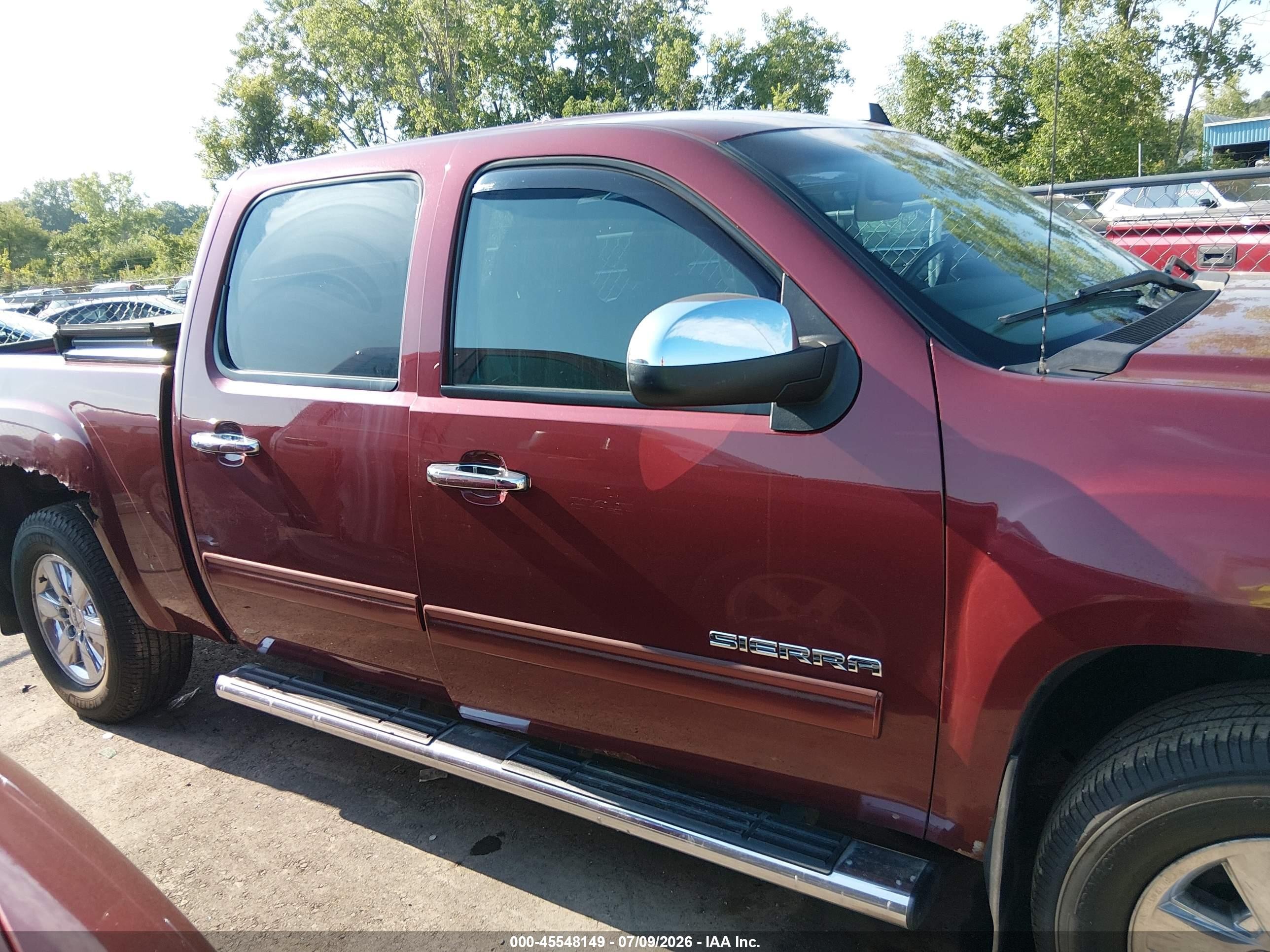 2013 Gmc Sierra 1500 Sle Red vin: 3GTP2VE72DG118662