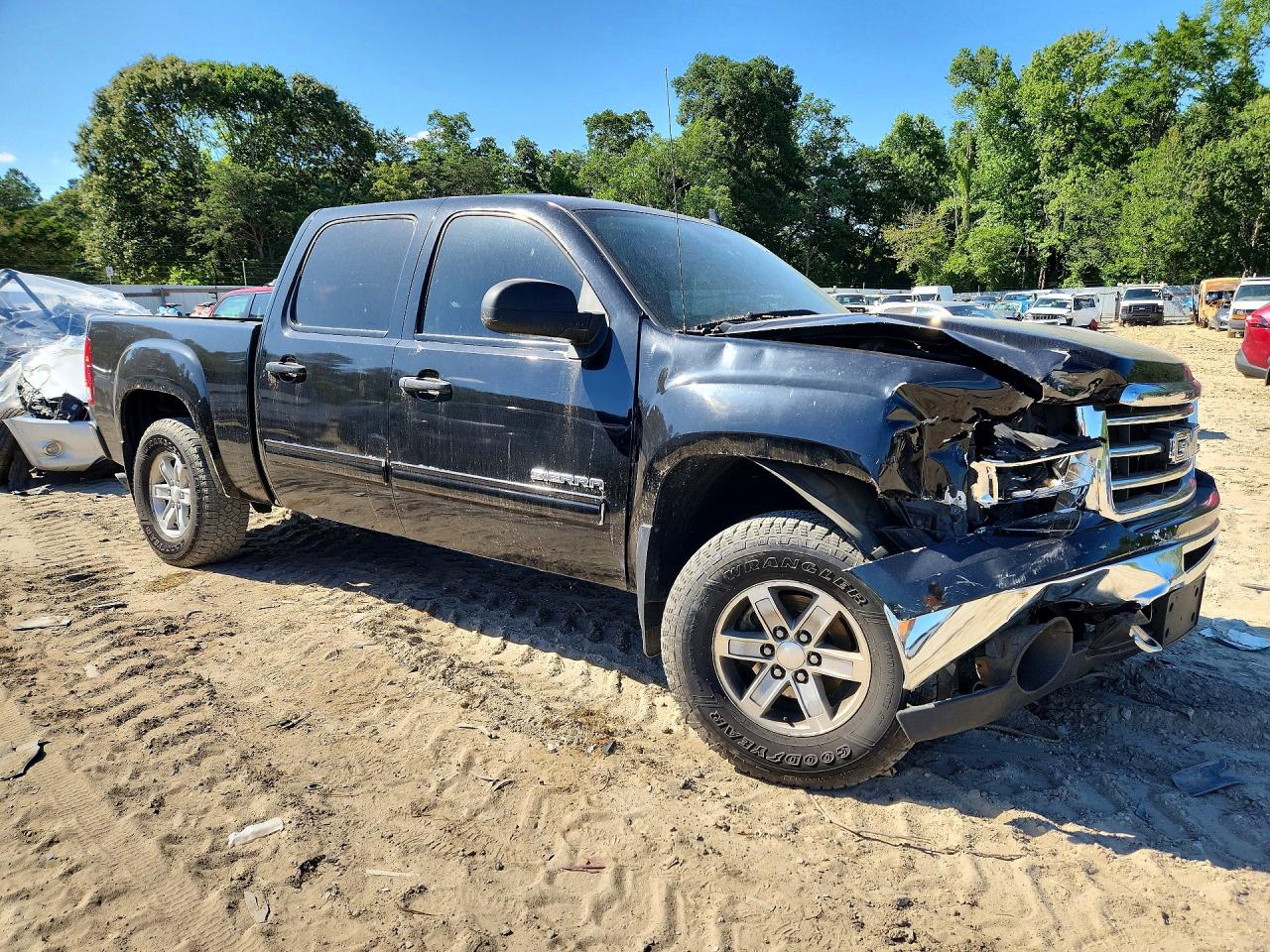 2013 Gmc Sierra K1500 Sle Black vin: 3GTP2VE72DG230362