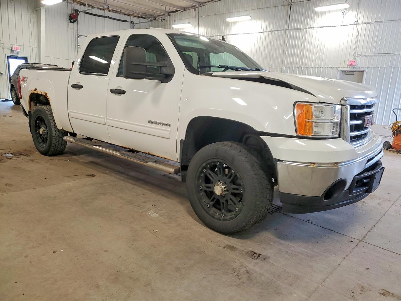 2013 Gmc Sierra K1500 Sle White vin: 3GTP2VE72DG292408