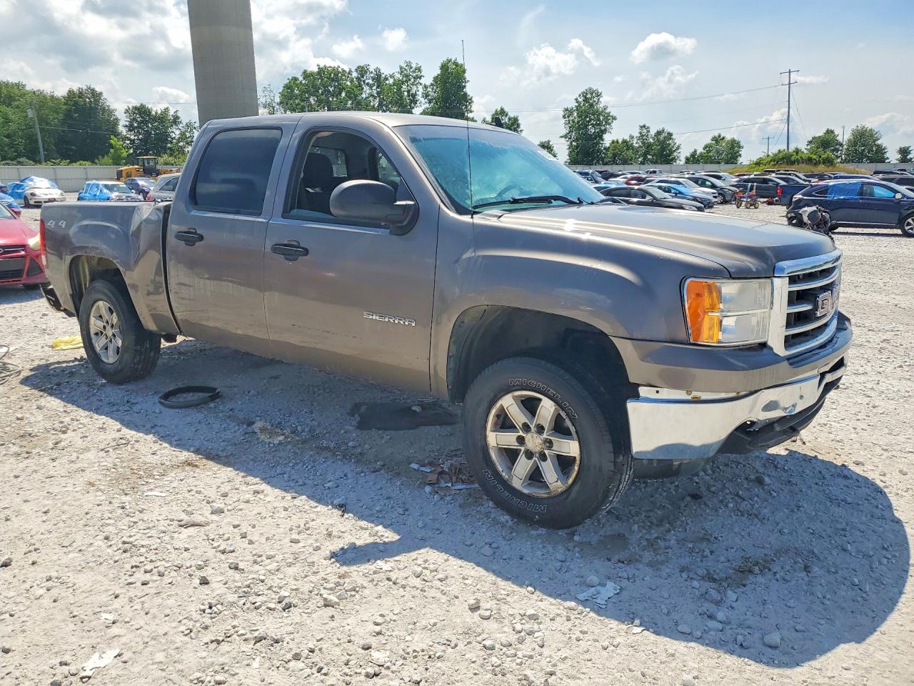 2013 Gmc Sierra K1500 Sle Gray vin: 3GTP2VE72DG313161