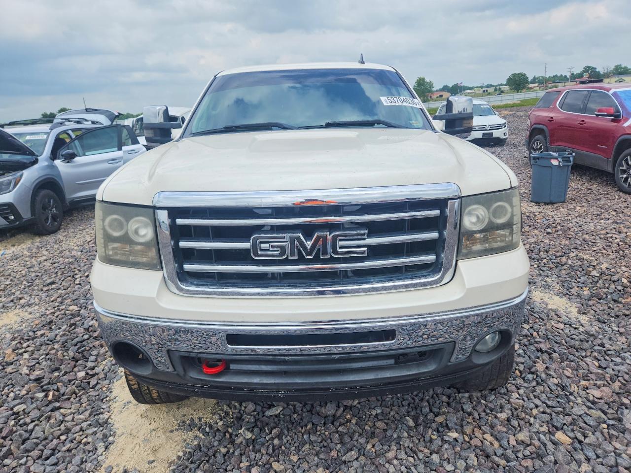 2013 Gmc Sierra K1500 Sle White vin: 3GTP2VE72DG344264
