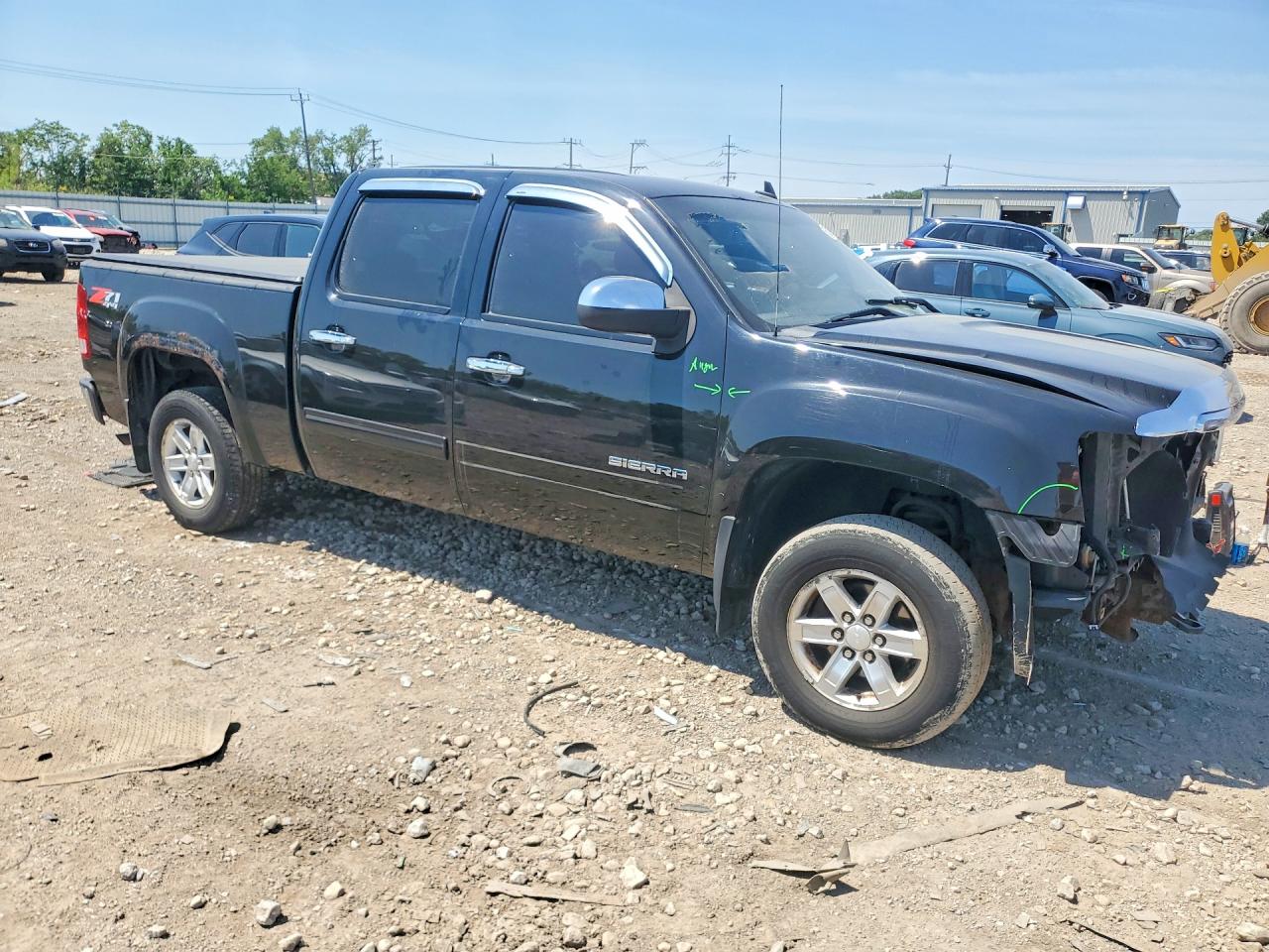 2013 Gmc Sierra K1500 Sle Black vin: 3GTP2VE72DG350744