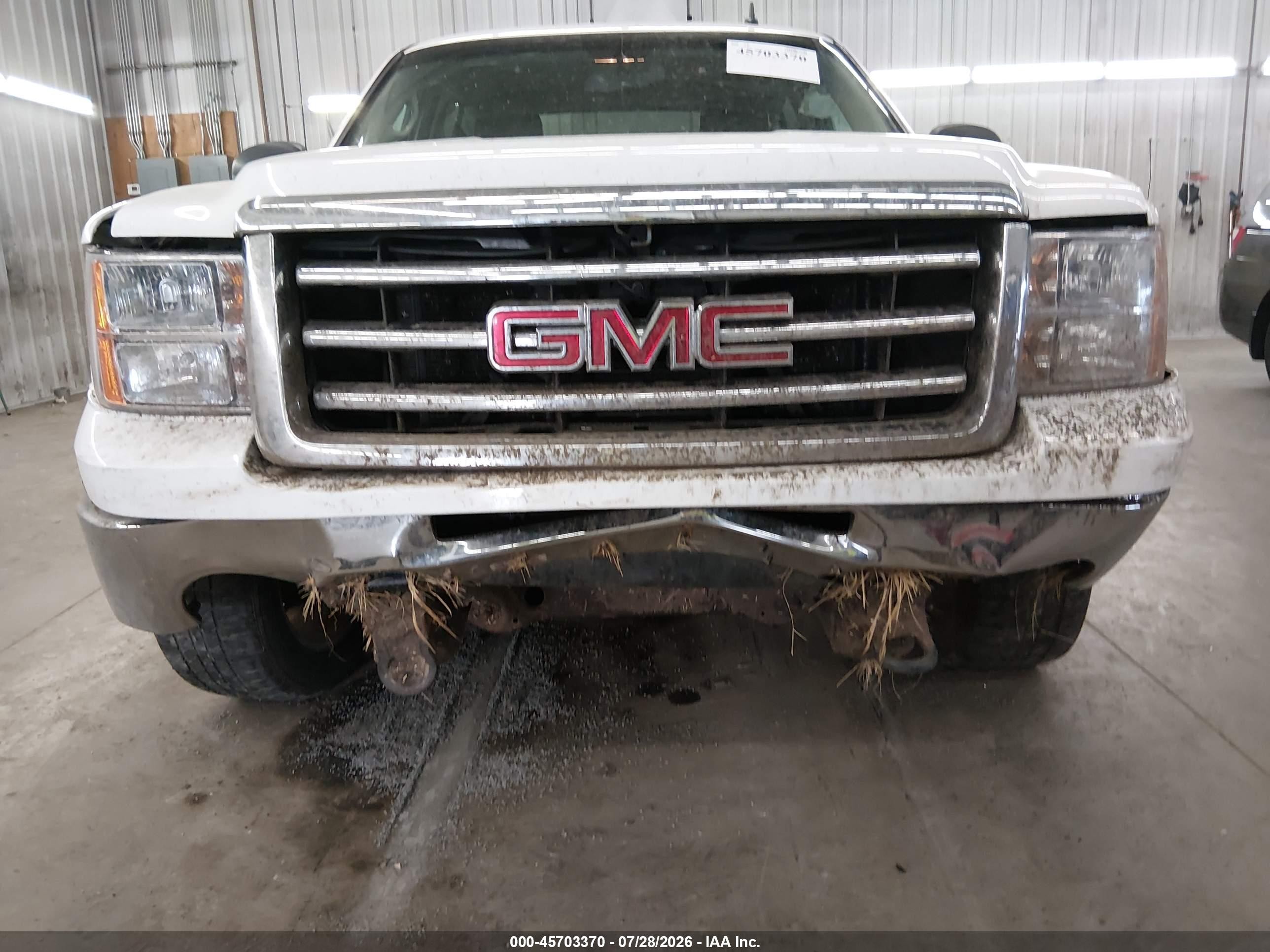 2013 Gmc Sierra 1500 Sle White vin: 3GTP2VE72DG365356