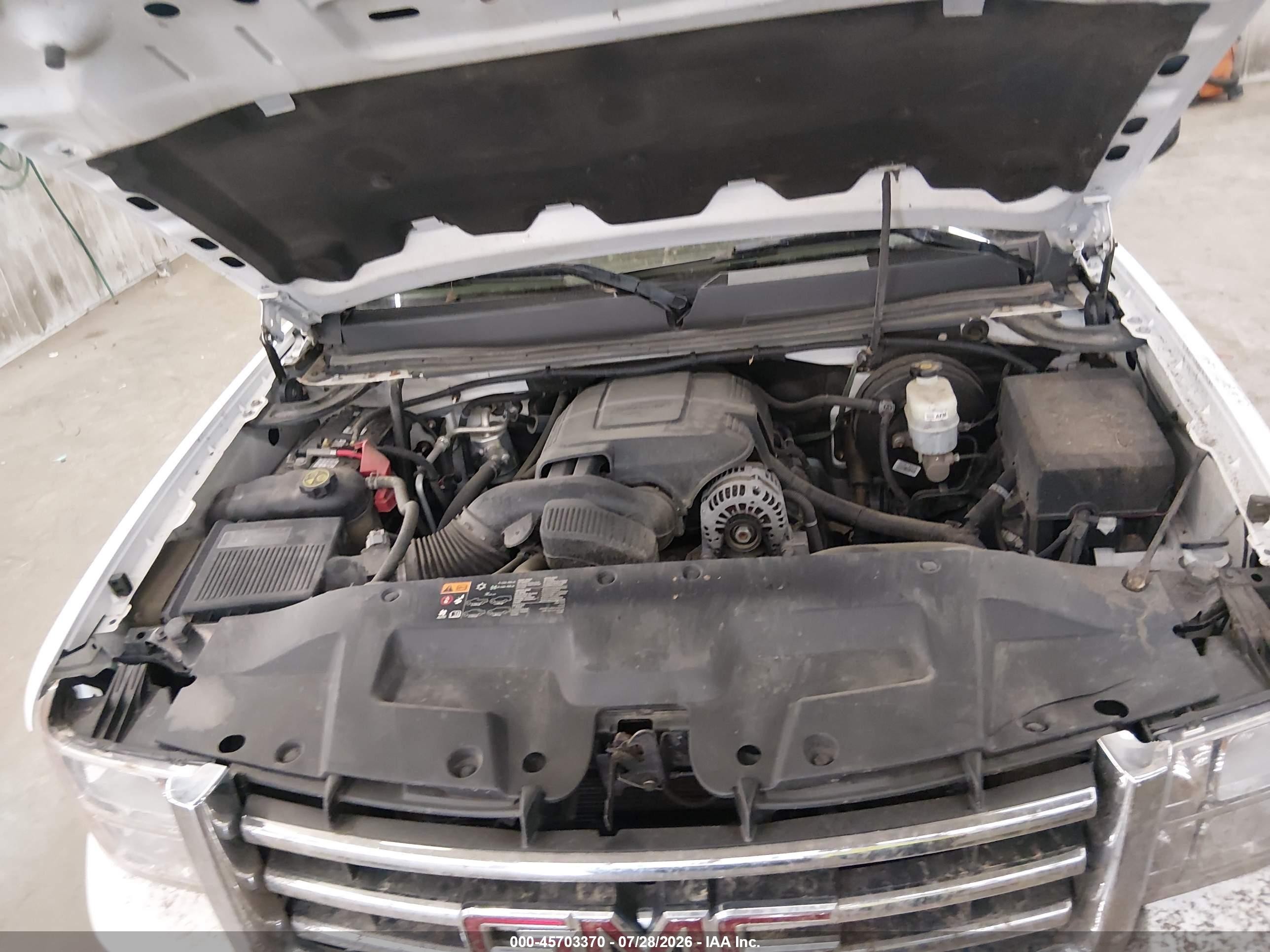 2013 Gmc Sierra 1500 Sle White vin: 3GTP2VE72DG365356