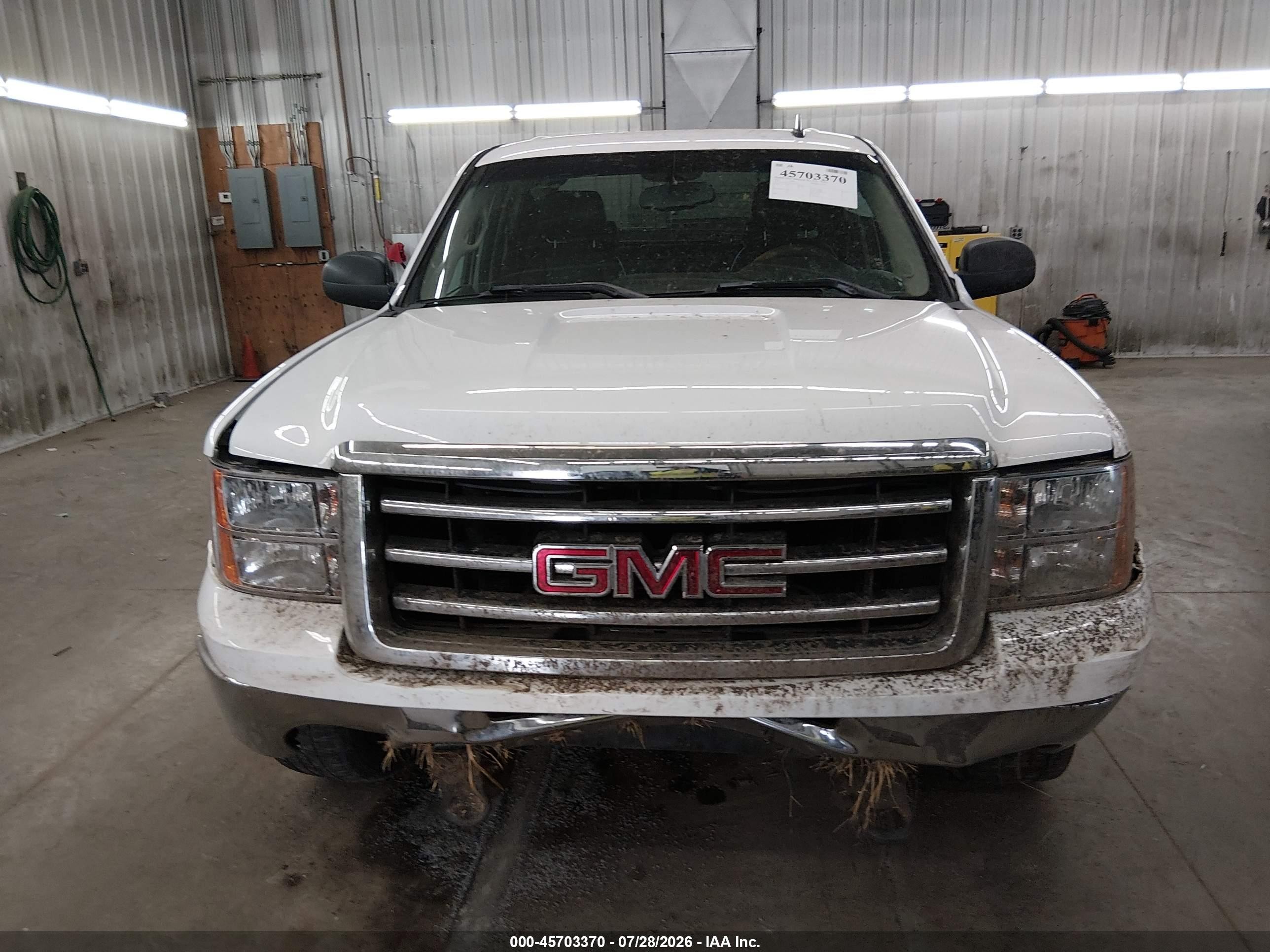2013 Gmc Sierra 1500 Sle White vin: 3GTP2VE72DG365356