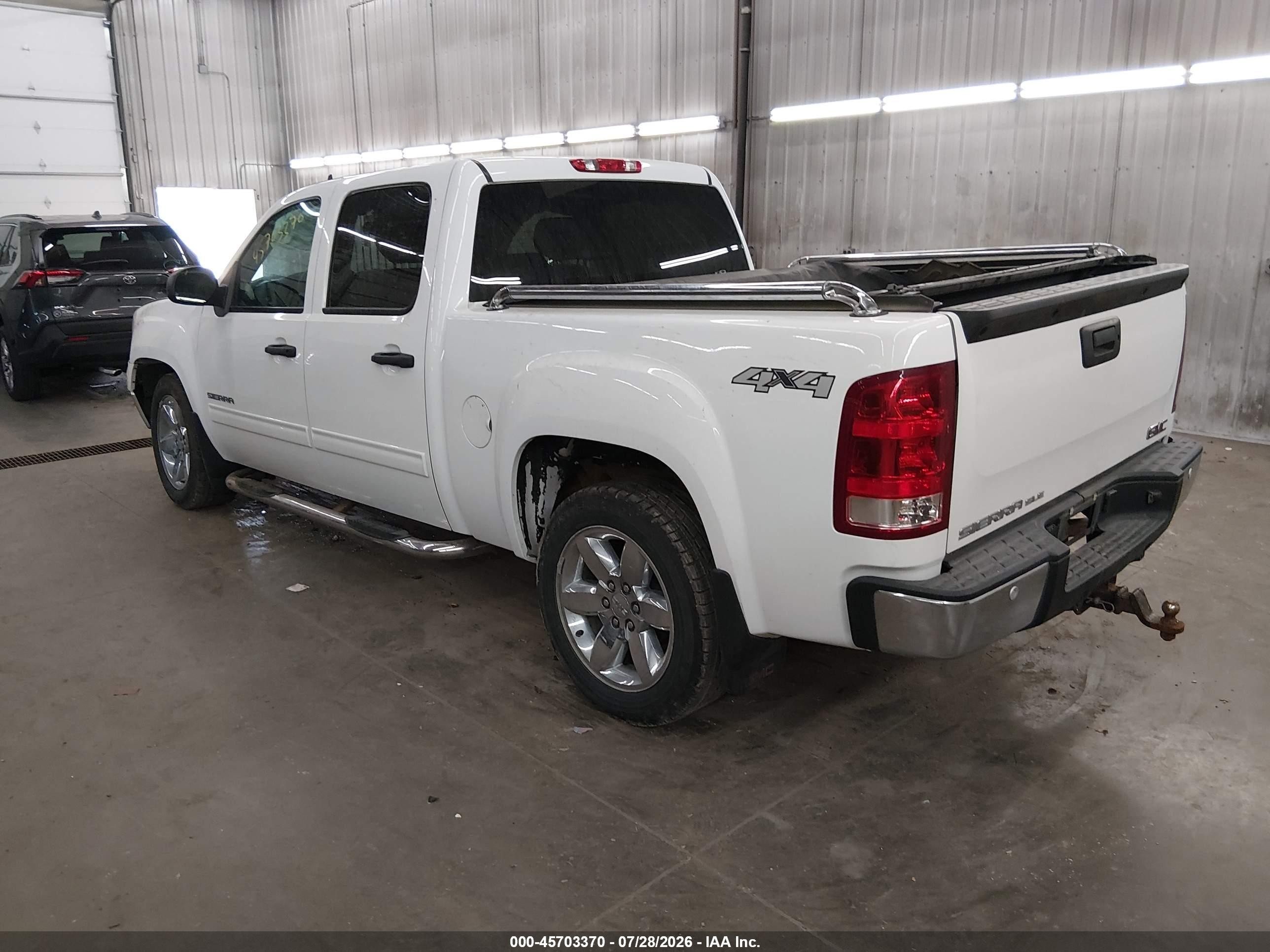 2013 Gmc Sierra 1500 Sle White vin: 3GTP2VE72DG365356