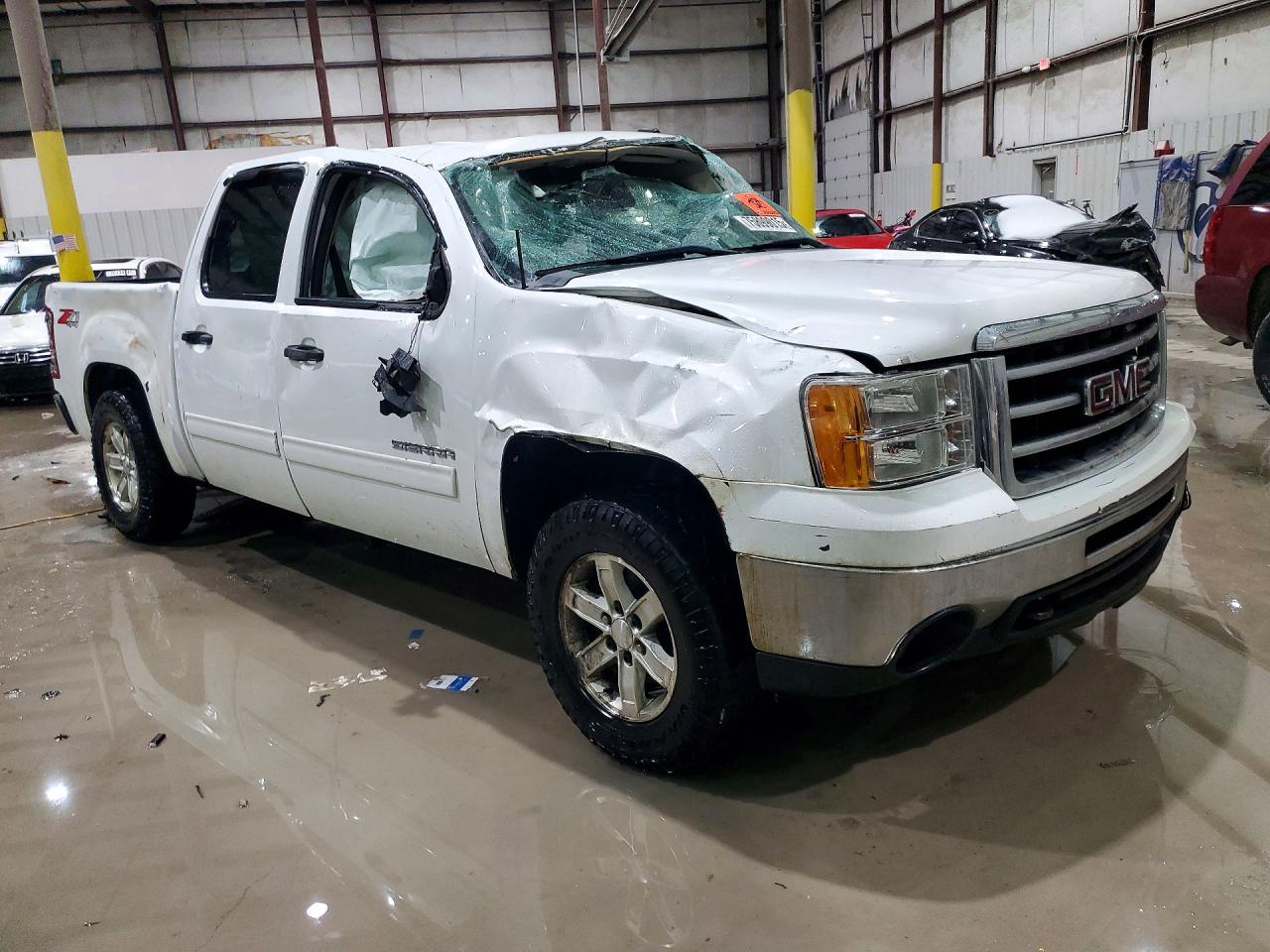 2012 Gmc Sierra K1500 Sle Белый vin: 3GTP2VE73CG118264