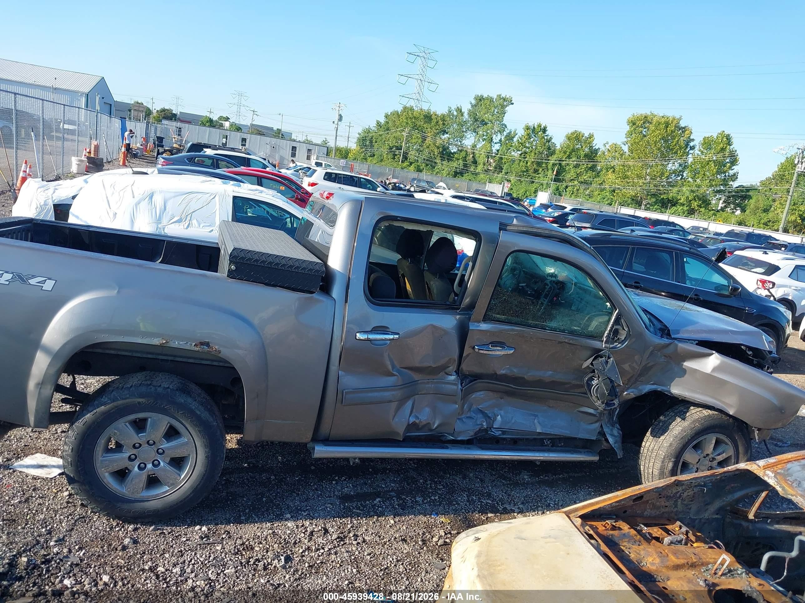 2012 Gmc Sierra 1500 Sle Серый vin: 3GTP2VE73CG251316