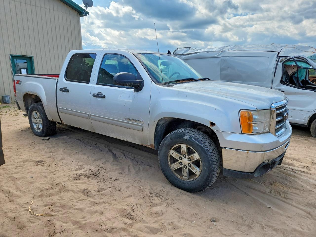 2013 Gmc Sierra K1500 Sle Silver vin: 3GTP2VE73DG164176