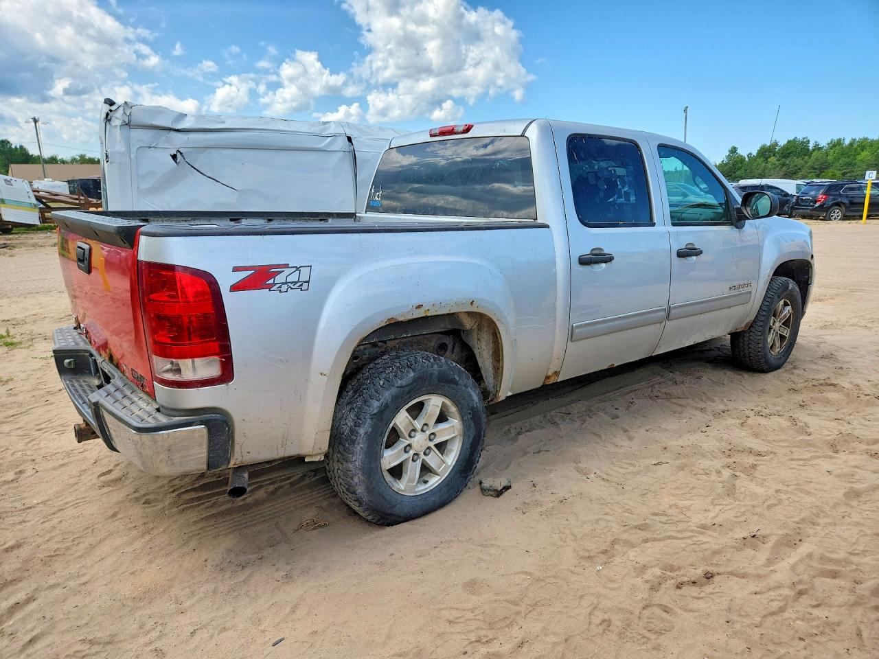 2013 Gmc Sierra K1500 Sle Silver vin: 3GTP2VE73DG164176