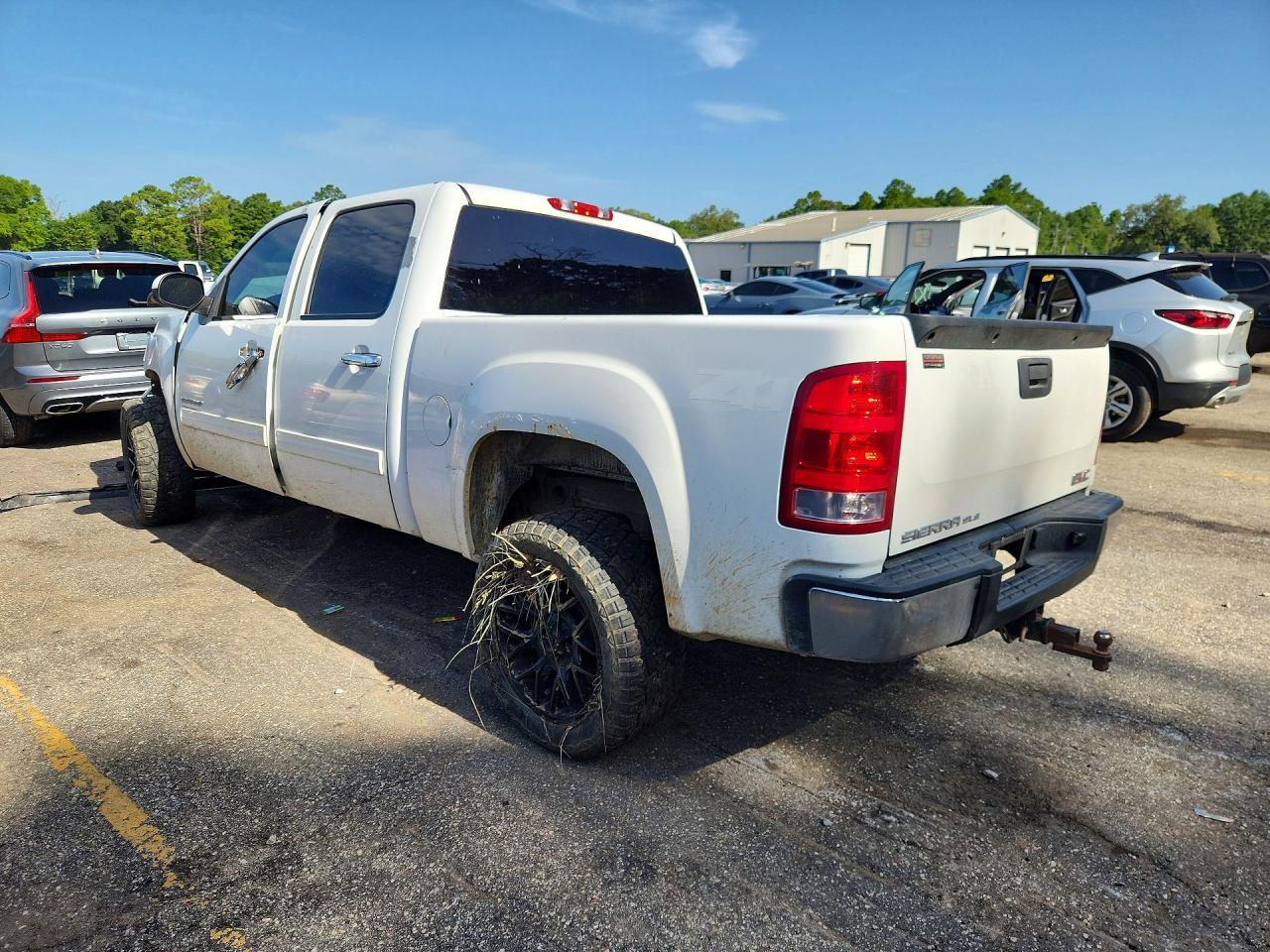 2013 Gmc Sierra K1500 Sle White vin: 3GTP2VE73DG180779