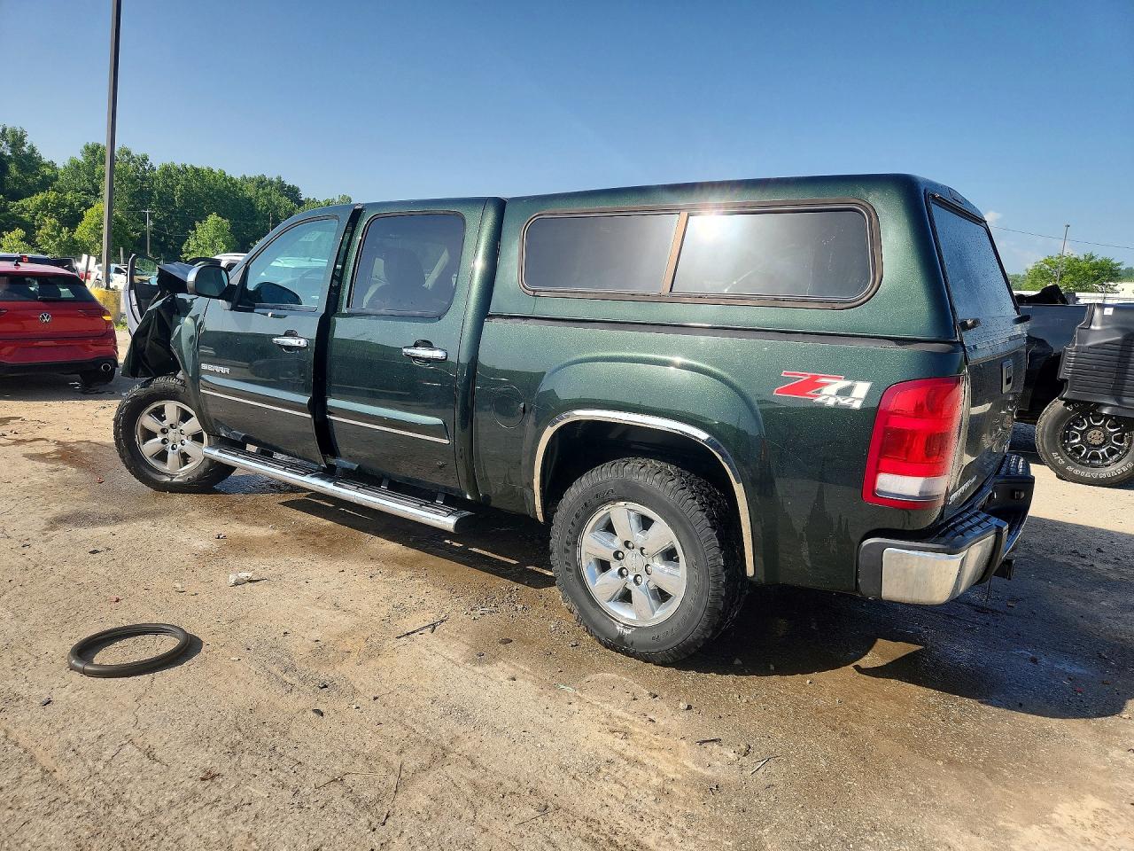 2013 Gmc Sierra K1500 Sle Green vin: 3GTP2VE73DG190597