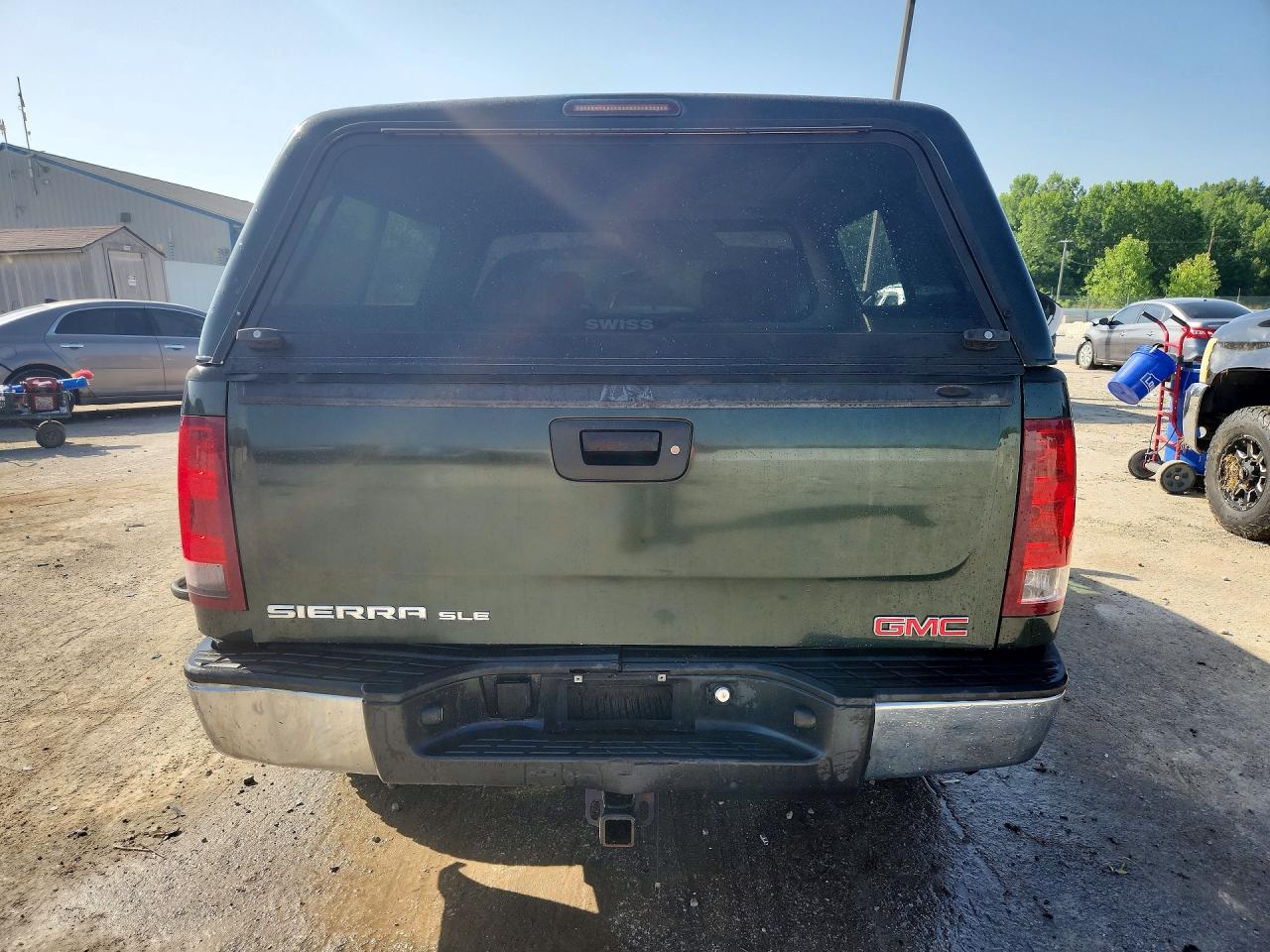 2013 Gmc Sierra K1500 Sle Green vin: 3GTP2VE73DG190597